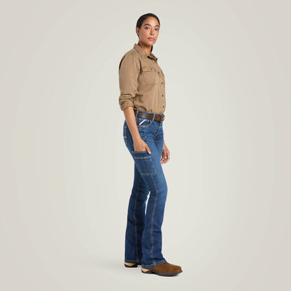 Women Rebar Work Flex Perfect Rise Riveter Boot Cut Jean | Ariat for sale