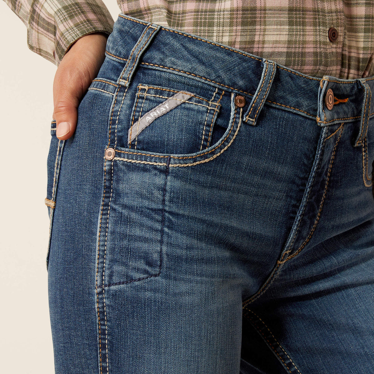 Women Rebar High Rise Riveter Straight Jean | Ariat Discount
