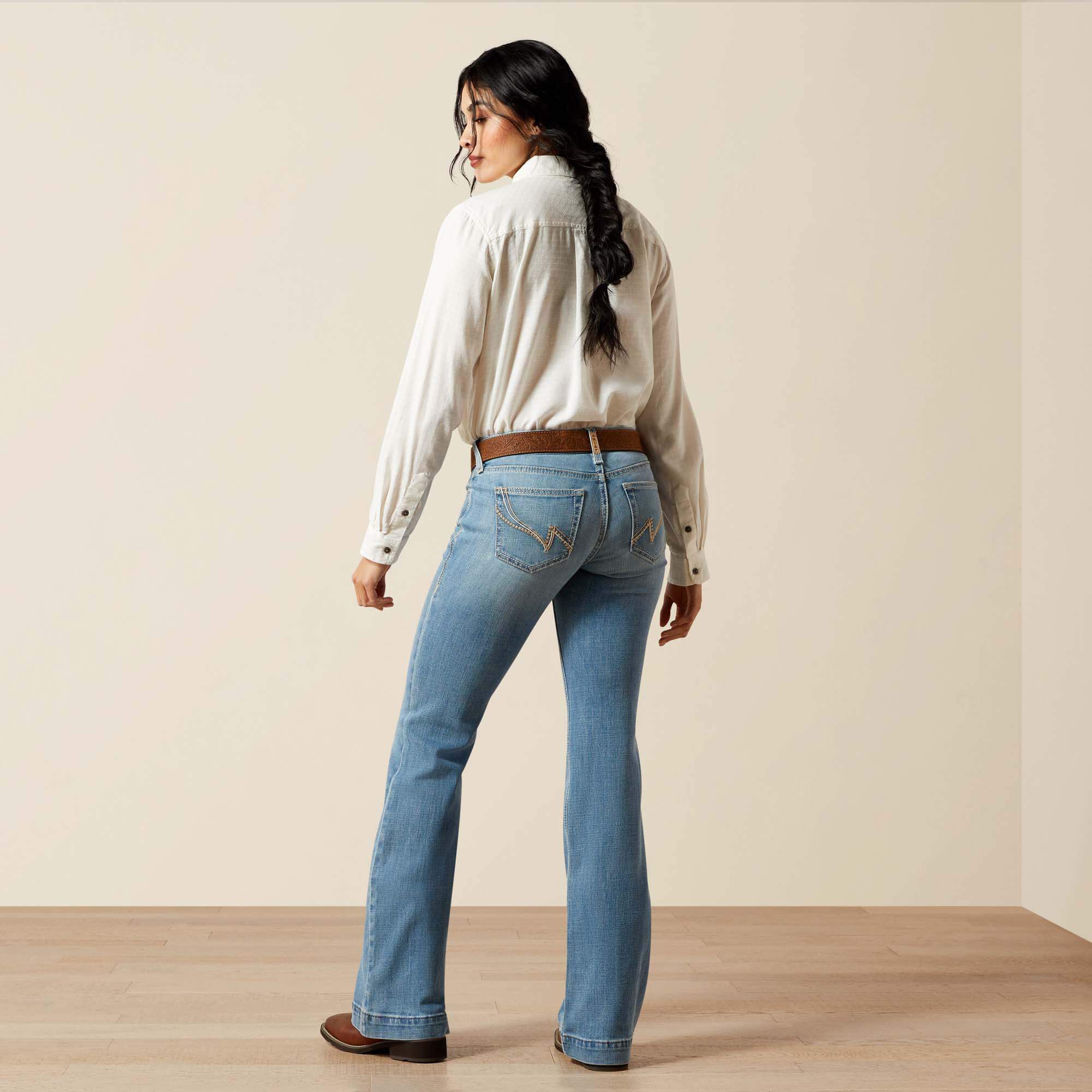 Women|Trends Mid Rise Giovana Leg Slim Trouser Jeans | Ariat Online