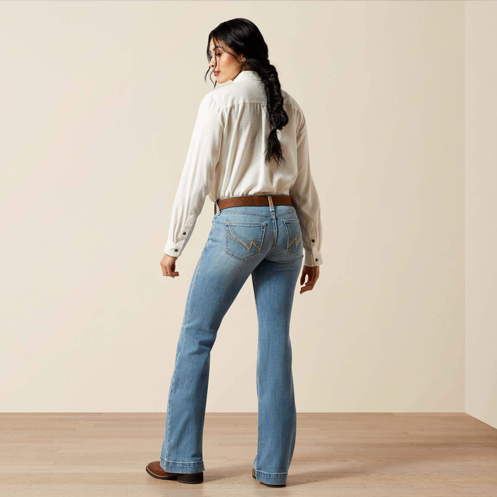 Women|Trends Mid Rise Giovana Leg Slim Trouser Jeans | Ariat Online