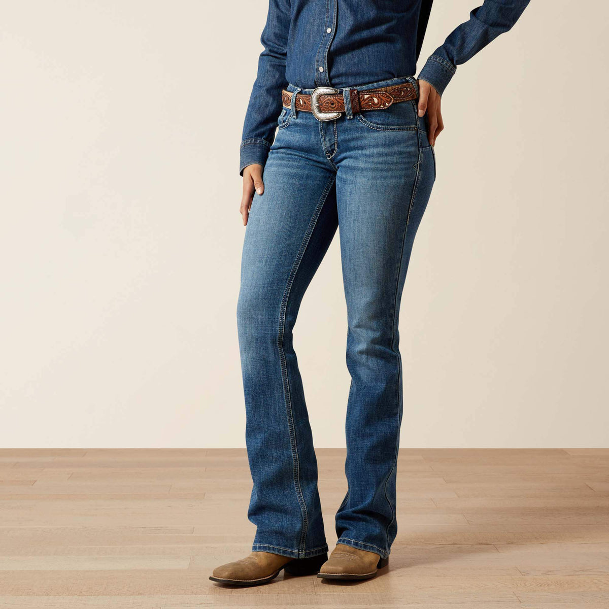 Women|Trends Mid Rise Aisha Boot Cut Jean | Ariat on sale
