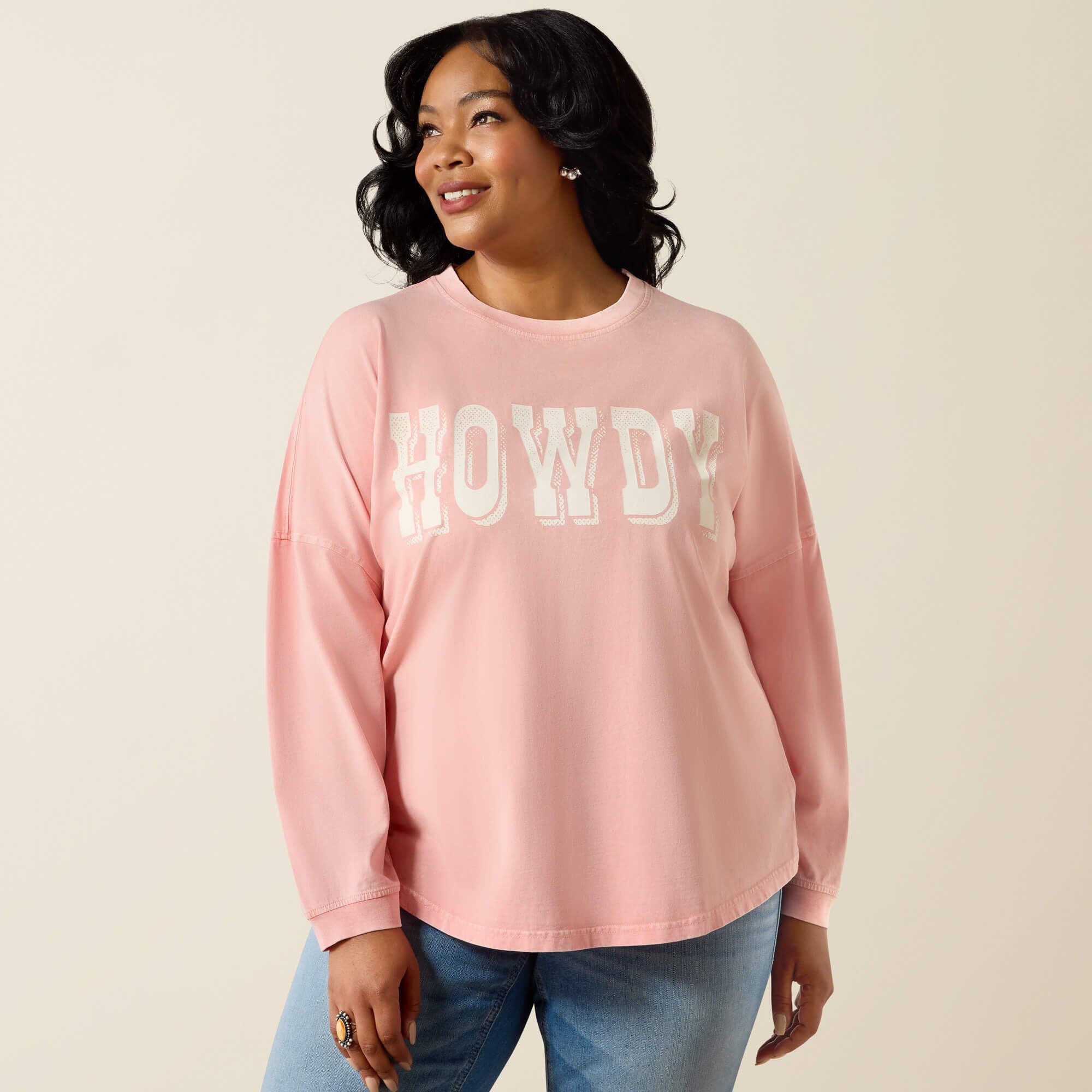 Women Canvas Oversized Long Sleeve T-Shirt | Ariat