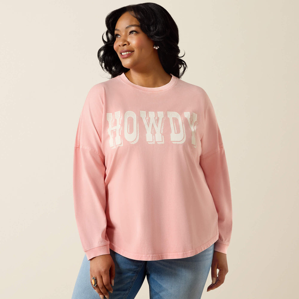 Women Canvas Oversized Long Sleeve T-Shirt | Ariat