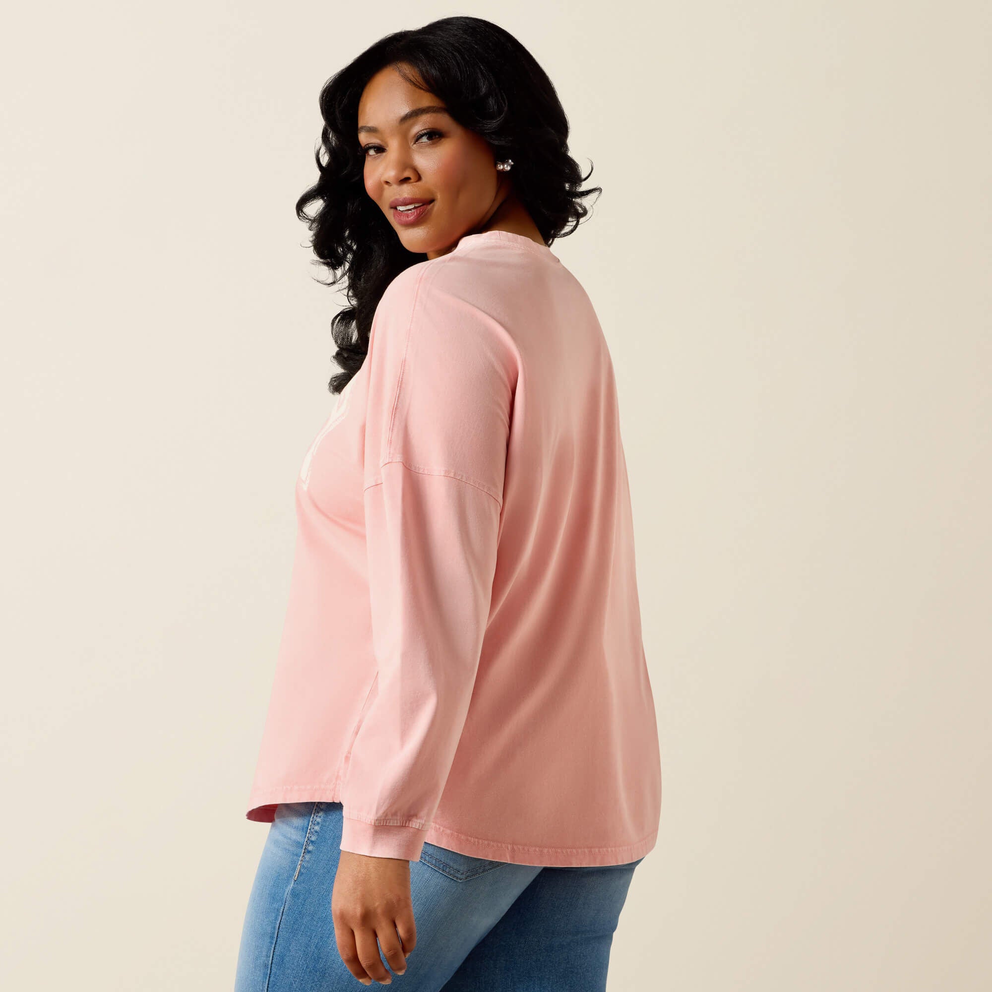 Women Canvas Oversized Long Sleeve T-Shirt | Ariat