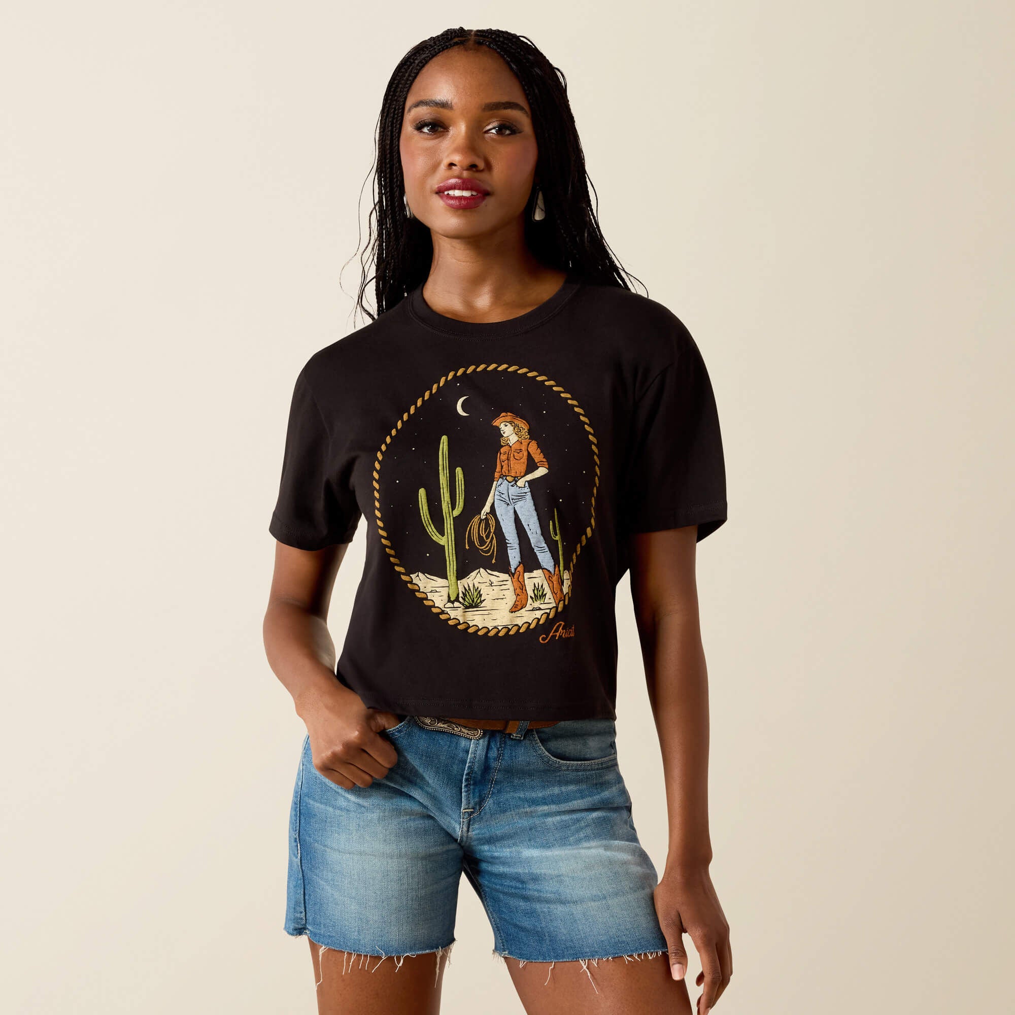 Women Ariat Night Sky Cowgirl T-Shirt | Ariat Discount