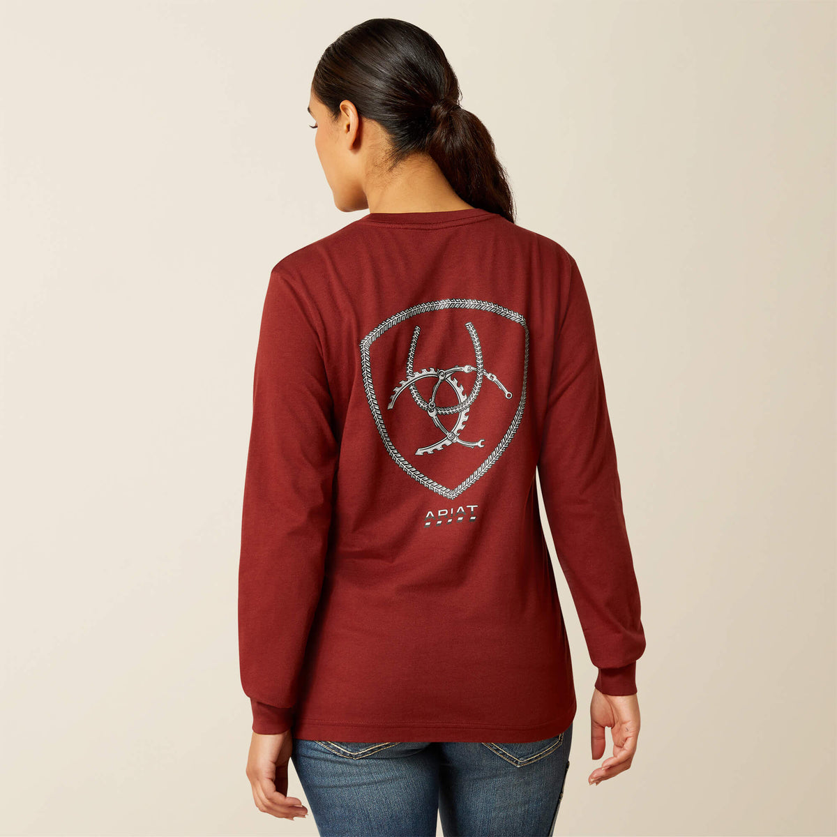Women Rebar Cotton Strong Workshop Logo T-Shirt | Ariat for sale