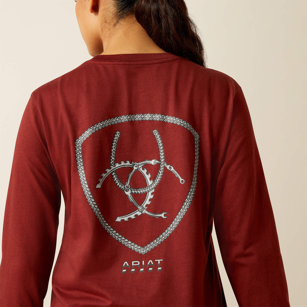 Women Rebar Cotton Strong Workshop Logo T-Shirt | Ariat for sale