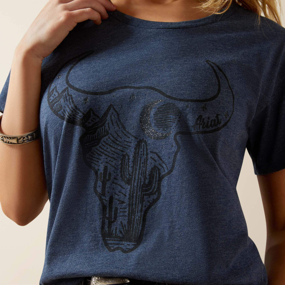 Women Ariat Bull Night Sky T-Shirt | Ariat