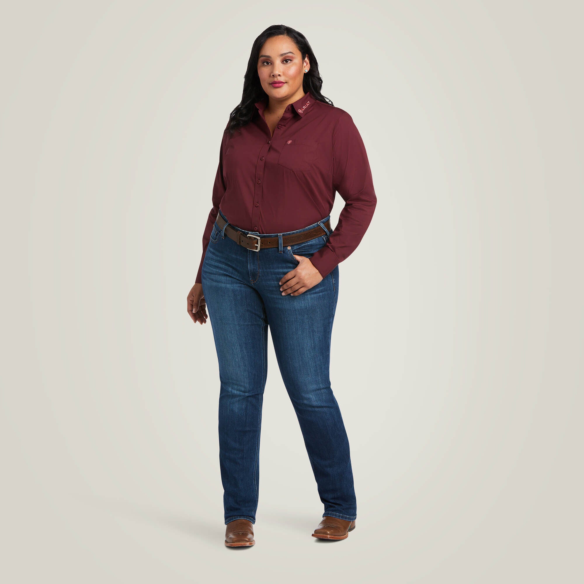 Women Team Kirby Stretch Shirt | Ariat Discount