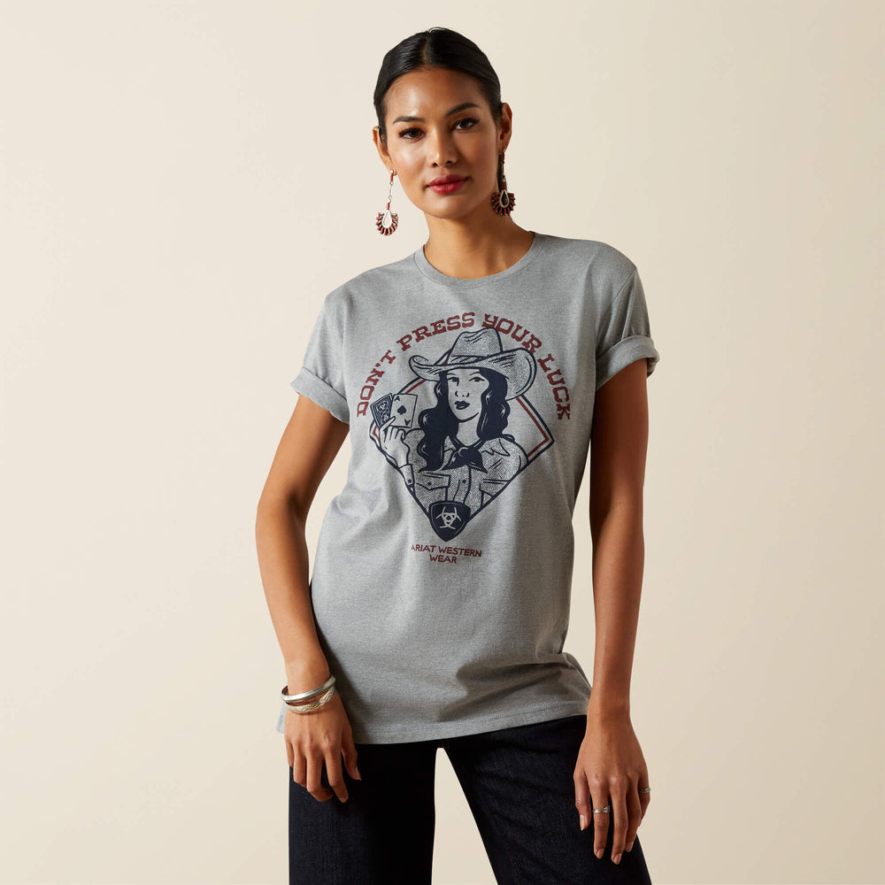 Women Ariat Don't Press Your Luck T-Shirt | Ariat Discount