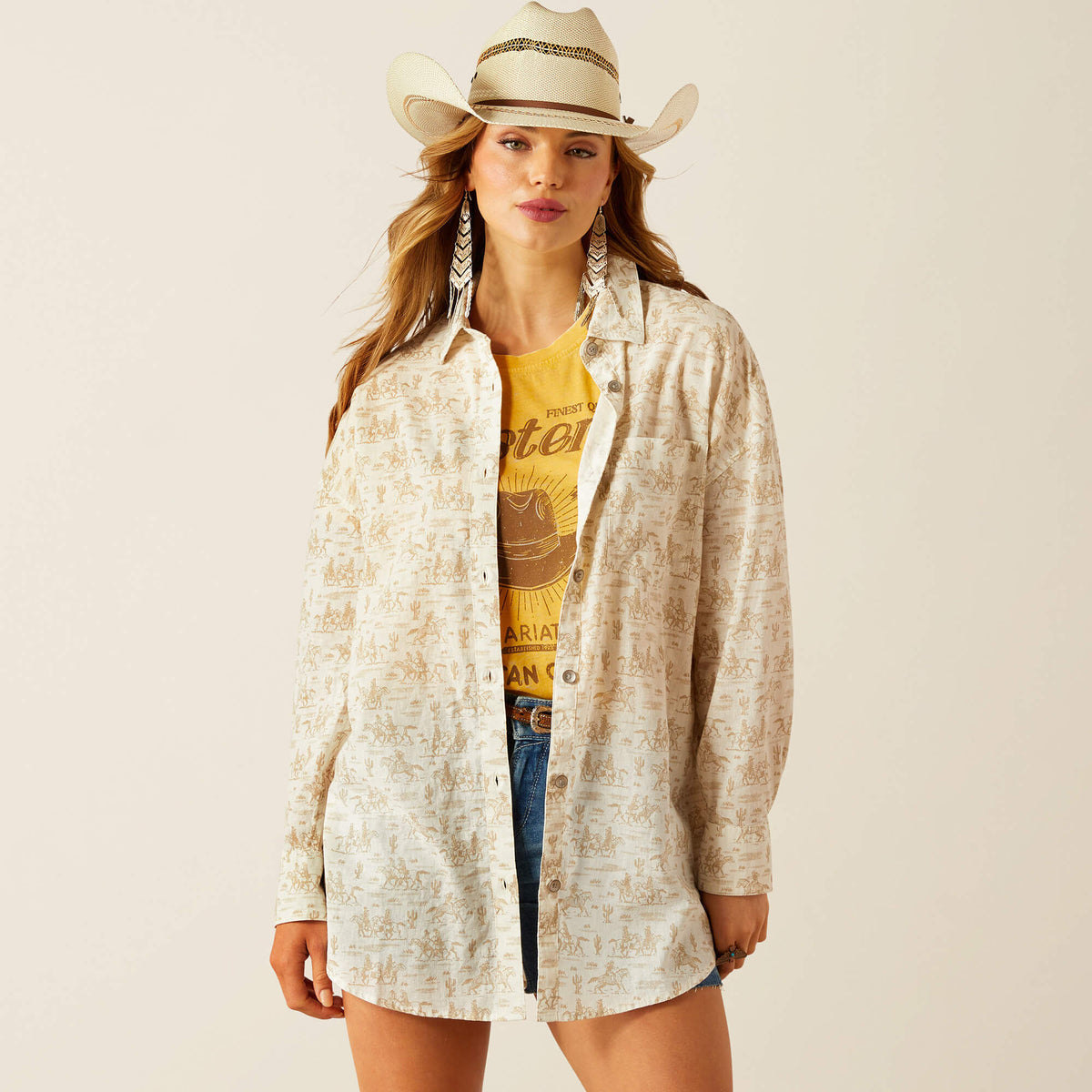 Women Poppy Summer Overshirt Shirt | Ariat us
