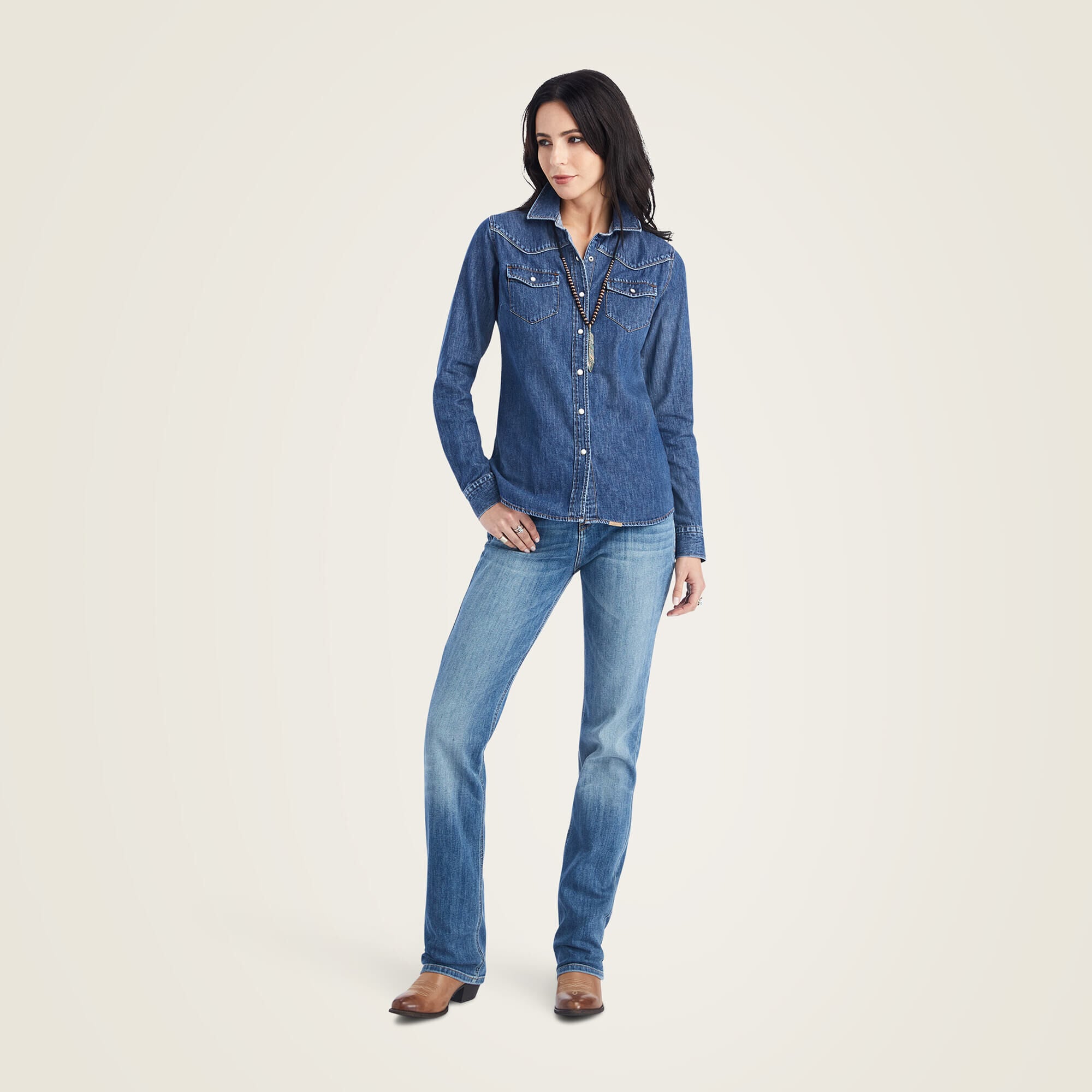 Women|Trends Farriday Denim Shirt | Ariat Online