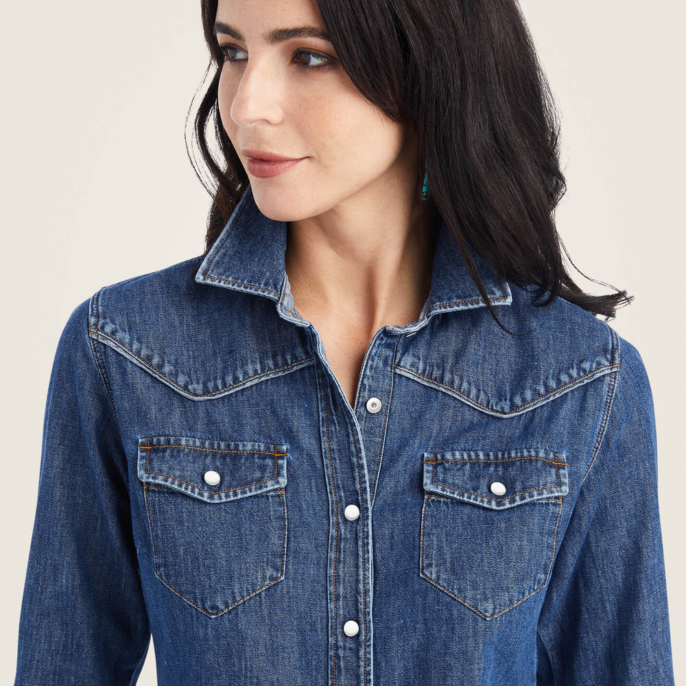 Women|Trends Farriday Denim Shirt | Ariat Online