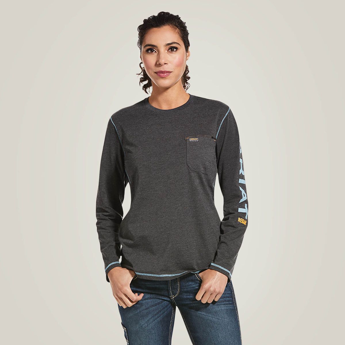 Women Rebar Workman Logo T-Shirt | Ariat Discount