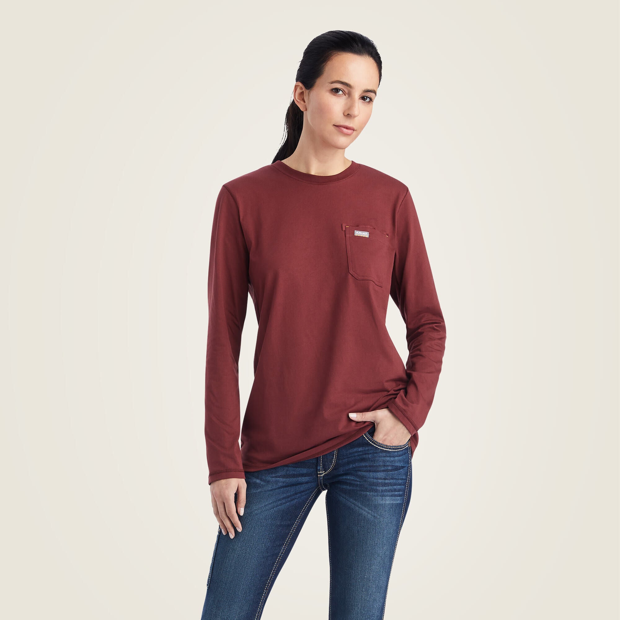 Women Rebar Workman USA Logo T-Shirt | Ariat for sale
