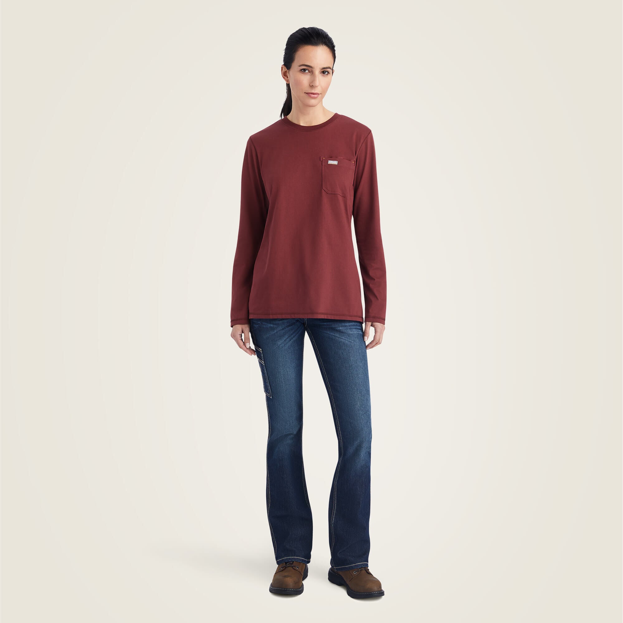 Women Rebar Workman USA Logo T-Shirt | Ariat for sale
