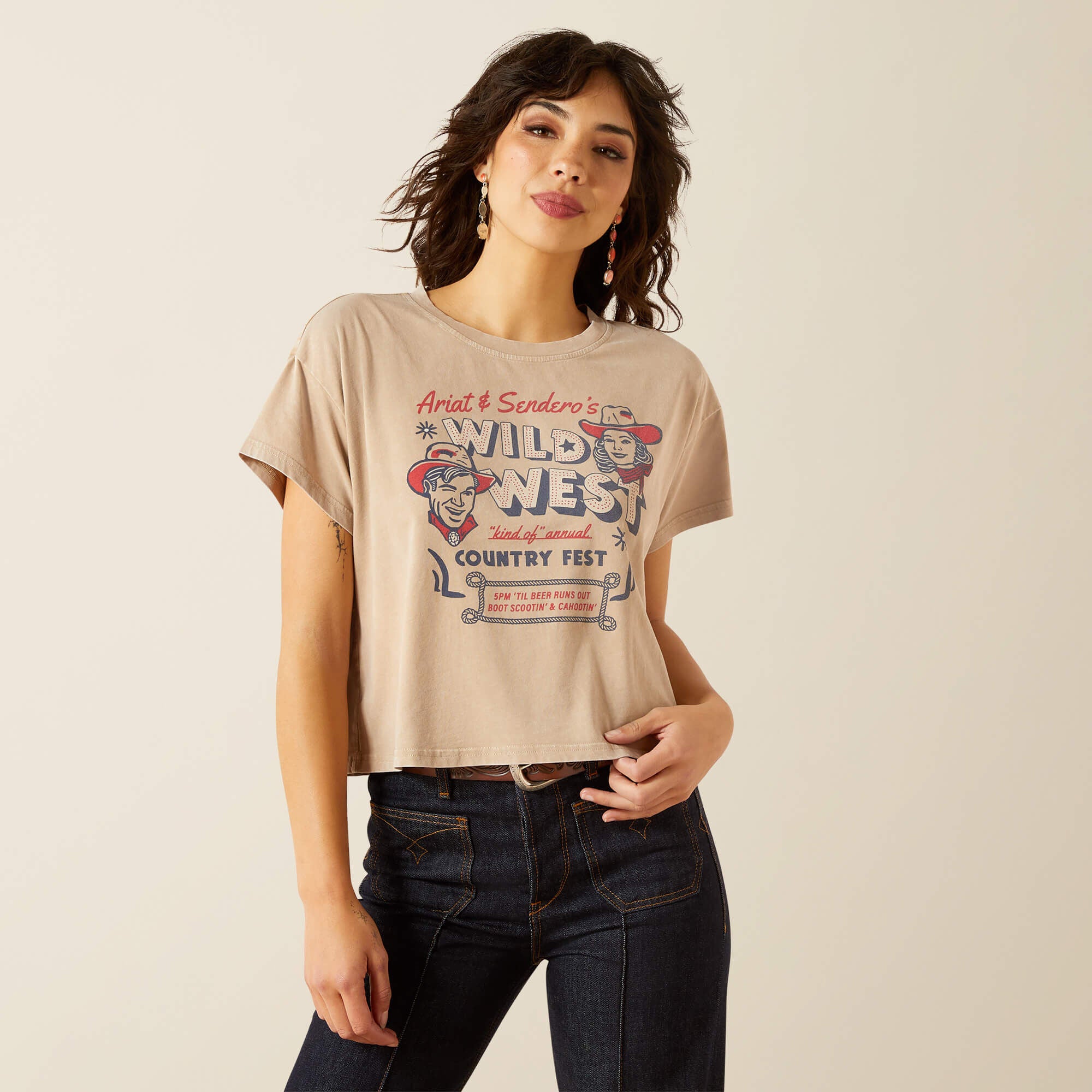 Women Sendero x Ariat Wild West Country Fest T-Shirt | Ariat near me