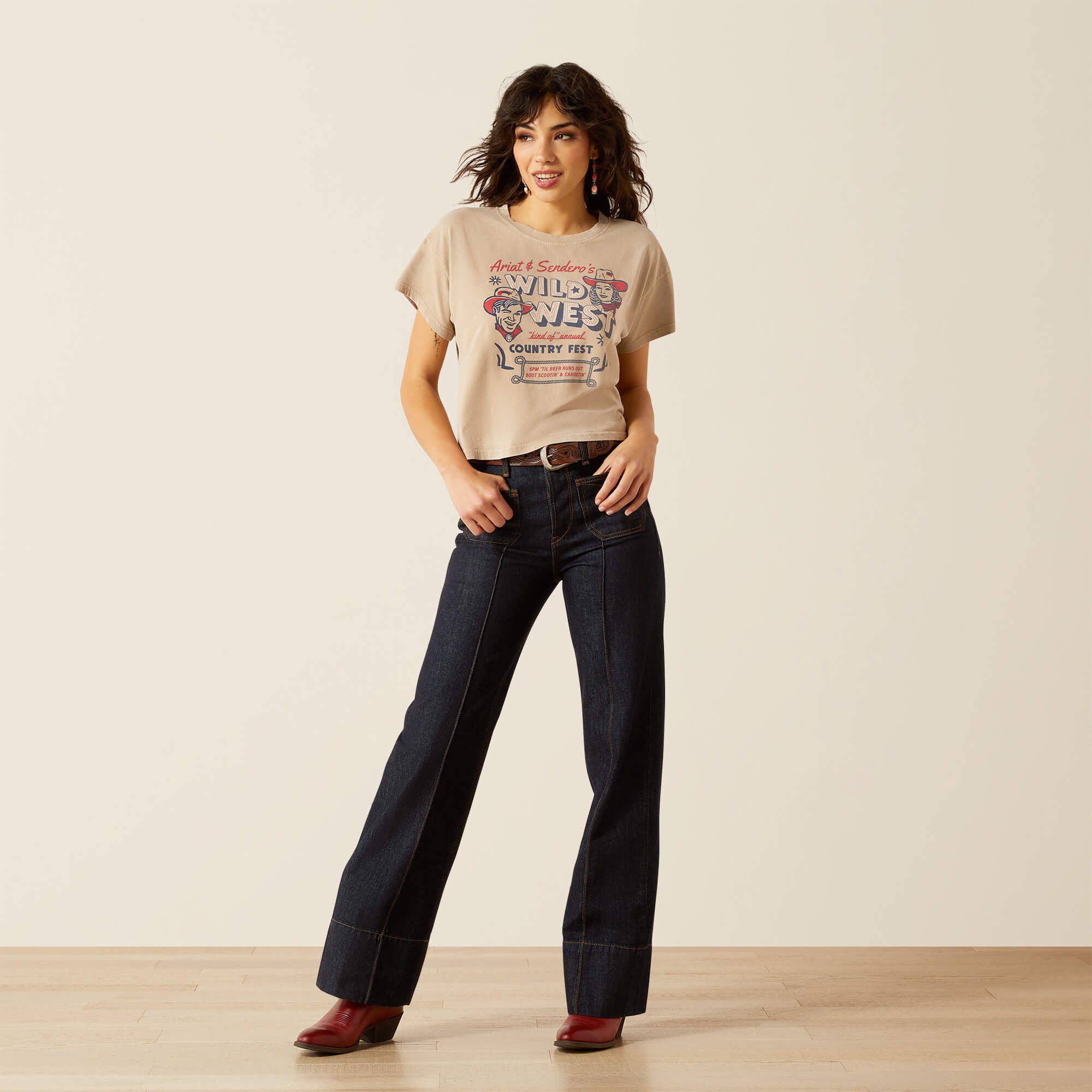 Women Sendero x Ariat Wild West Country Fest T-Shirt | Ariat near me