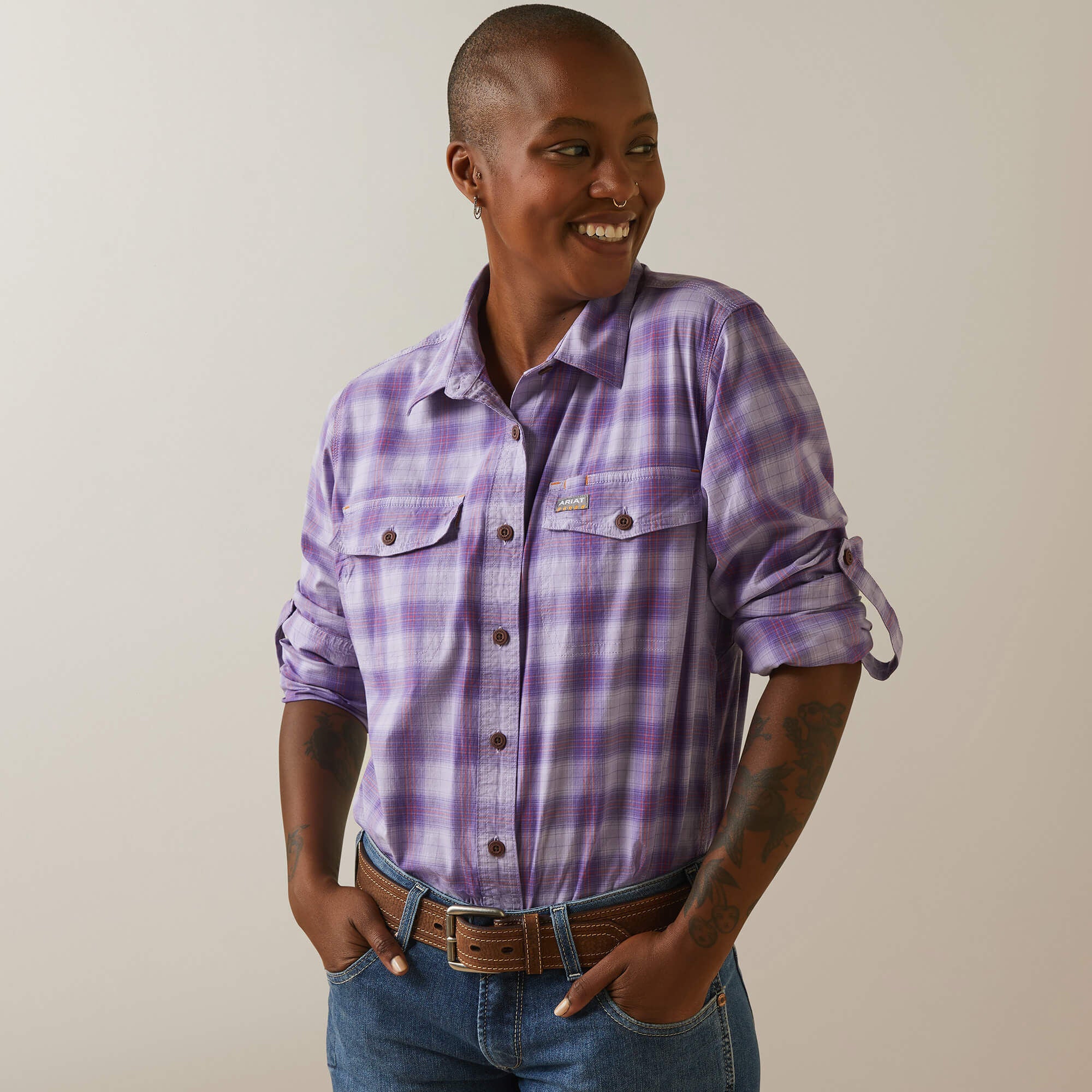 Women Rebar Made Tough DuraStretch Work Shirt | Ariat Discount
