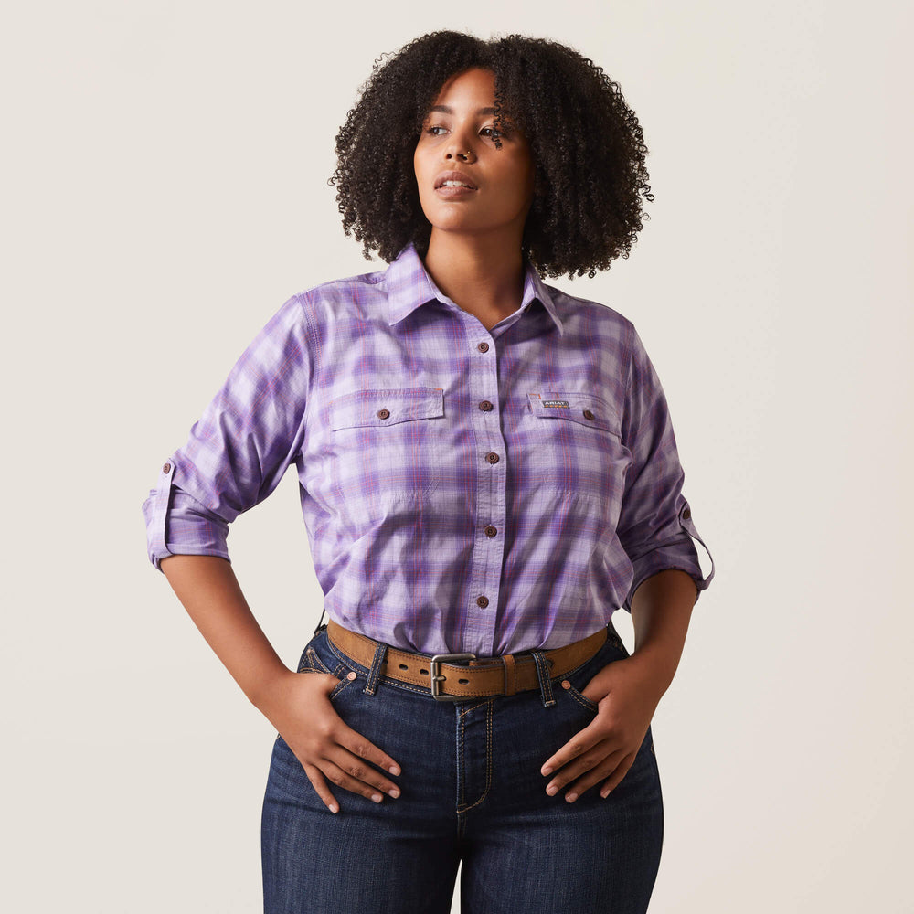 Women Rebar Made Tough DuraStretch Work Shirt | Ariat Discount