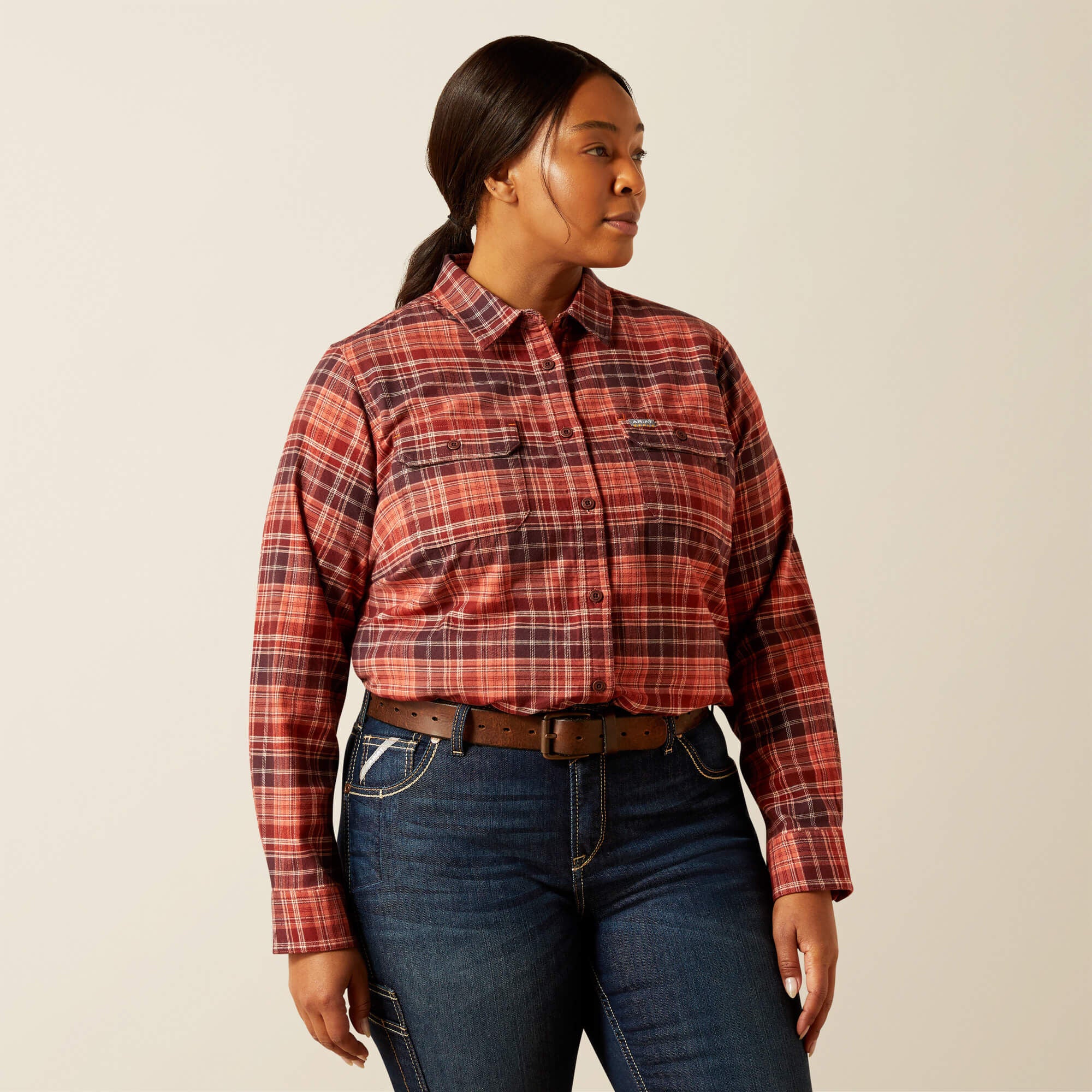 Women Rebar DuraStretch Flannel Tunic | Ariat on sale