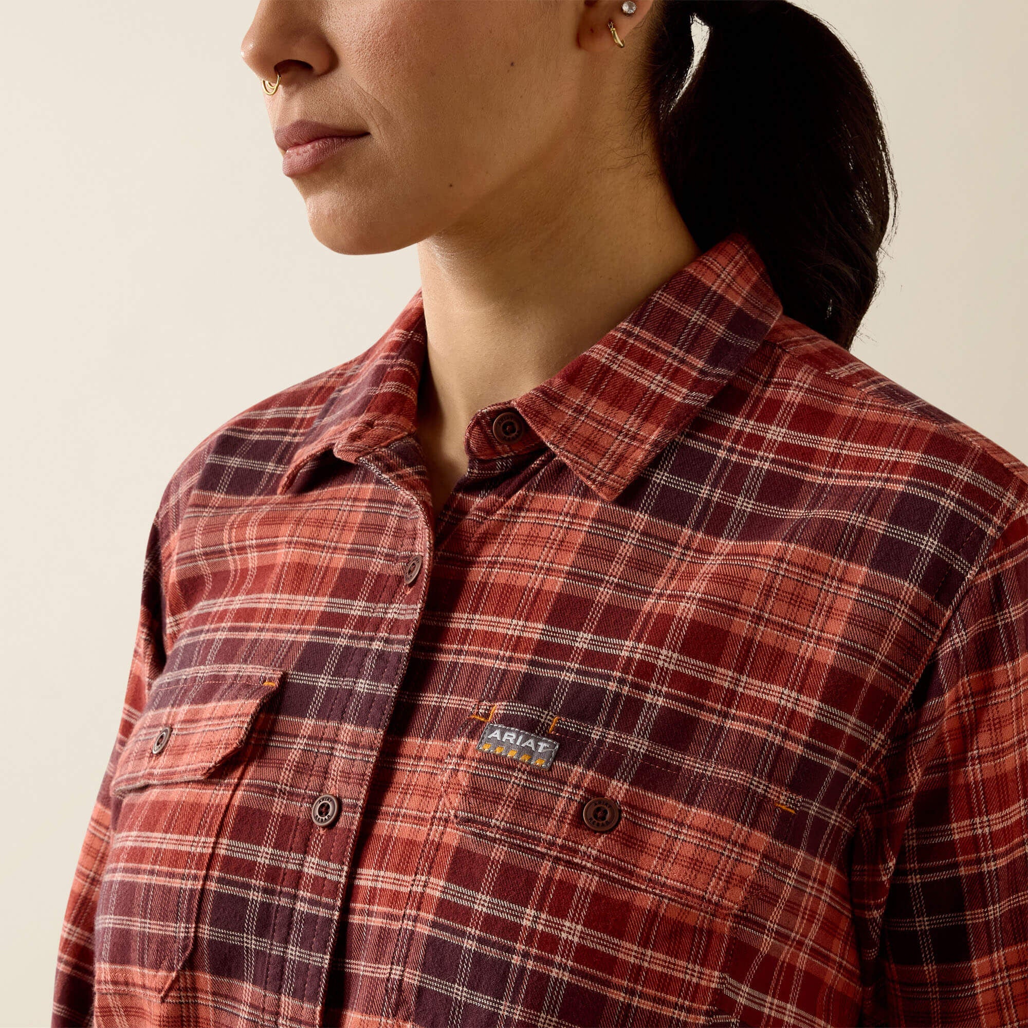 Women Rebar DuraStretch Flannel Tunic | Ariat on sale