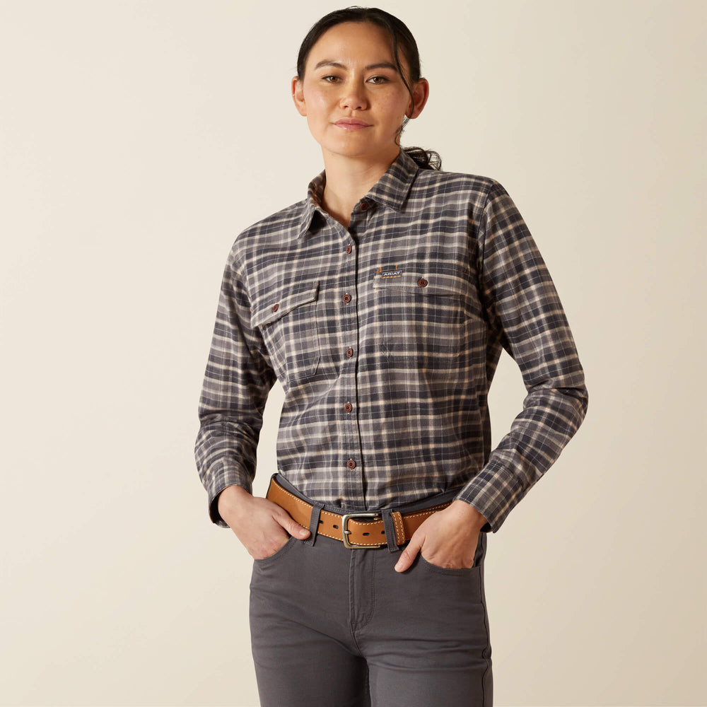 Women Rebar Flannel DuraStretch Work Shirt | Ariat