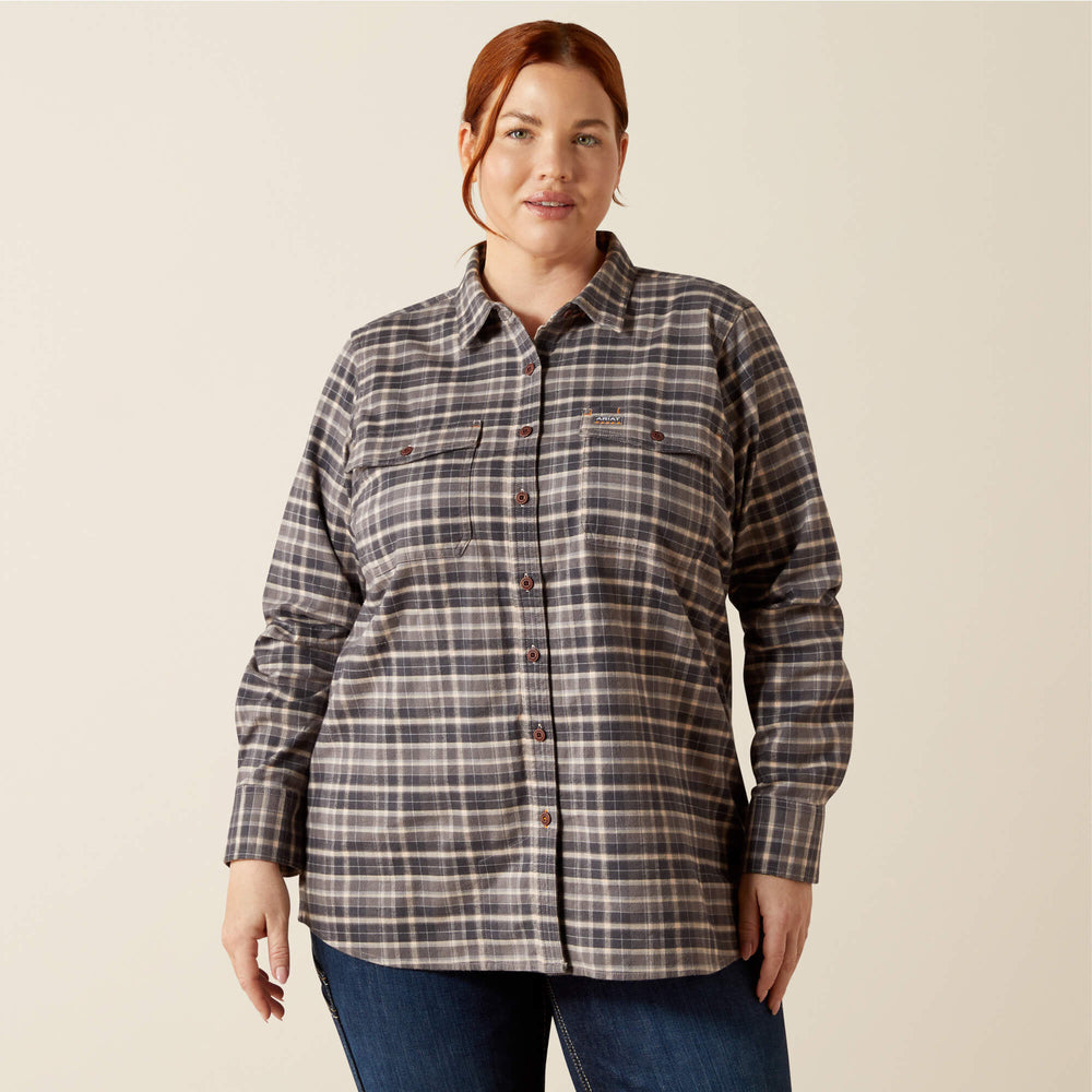 Women Rebar Flannel DuraStretch Work Shirt | Ariat