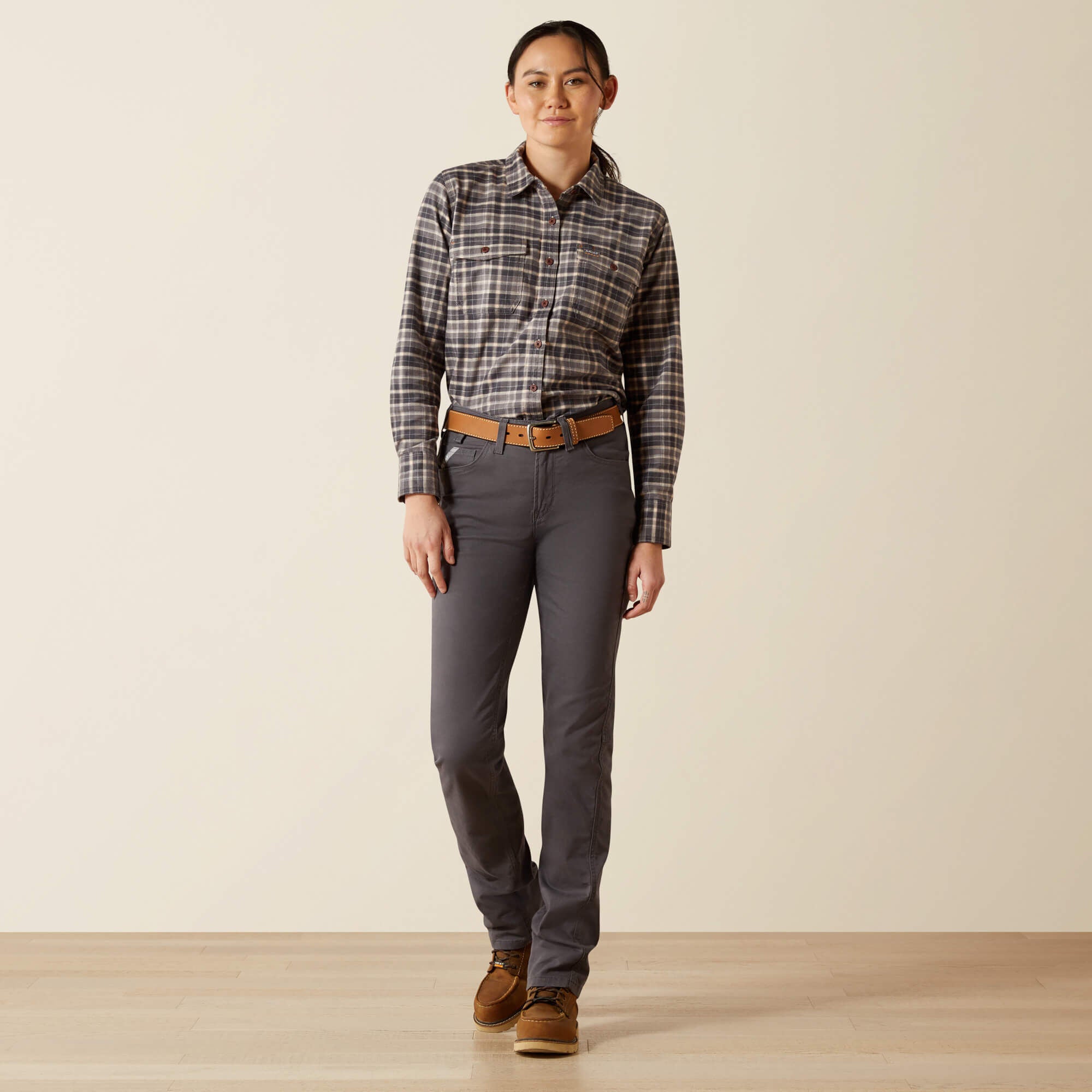 Women Rebar Flannel DuraStretch Work Shirt | Ariat
