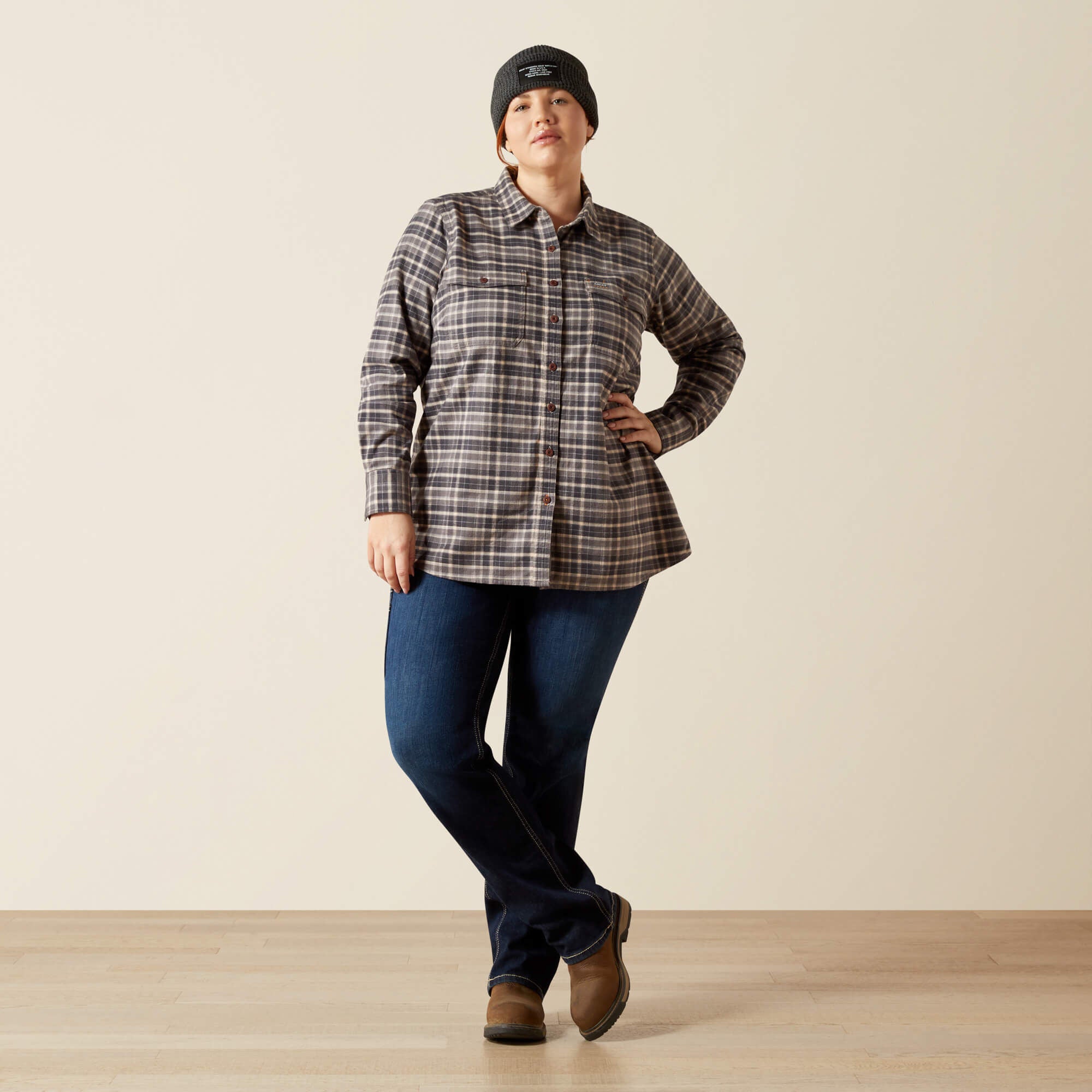 Women Rebar Flannel DuraStretch Work Shirt | Ariat
