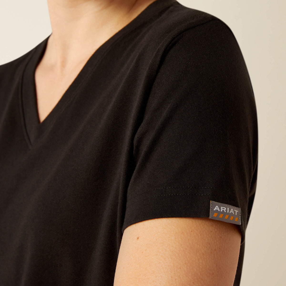 Women Rebar Cotton Strong Standard V-Neck T-Shirt | Ariat Discount
