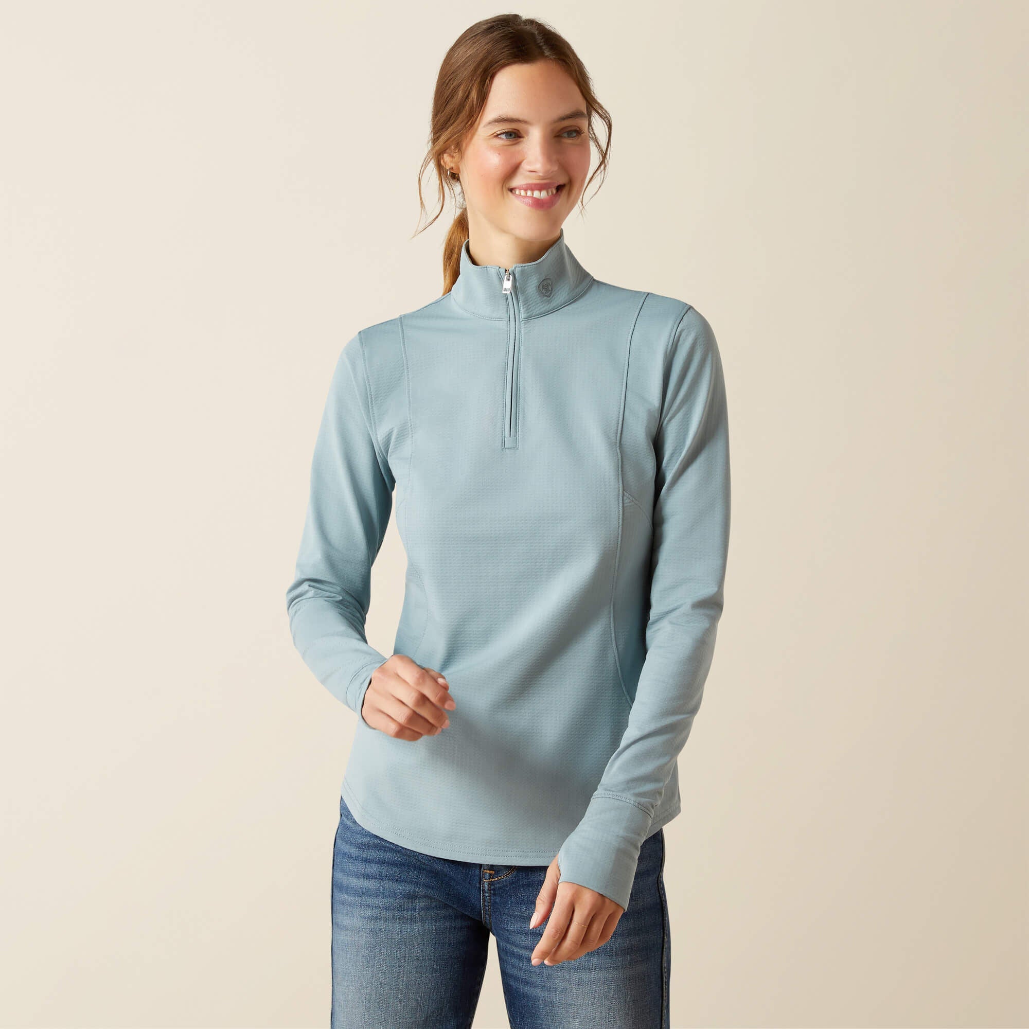 Women Gridwork 2.0 1/4 Zip Baselayer | Ariat us