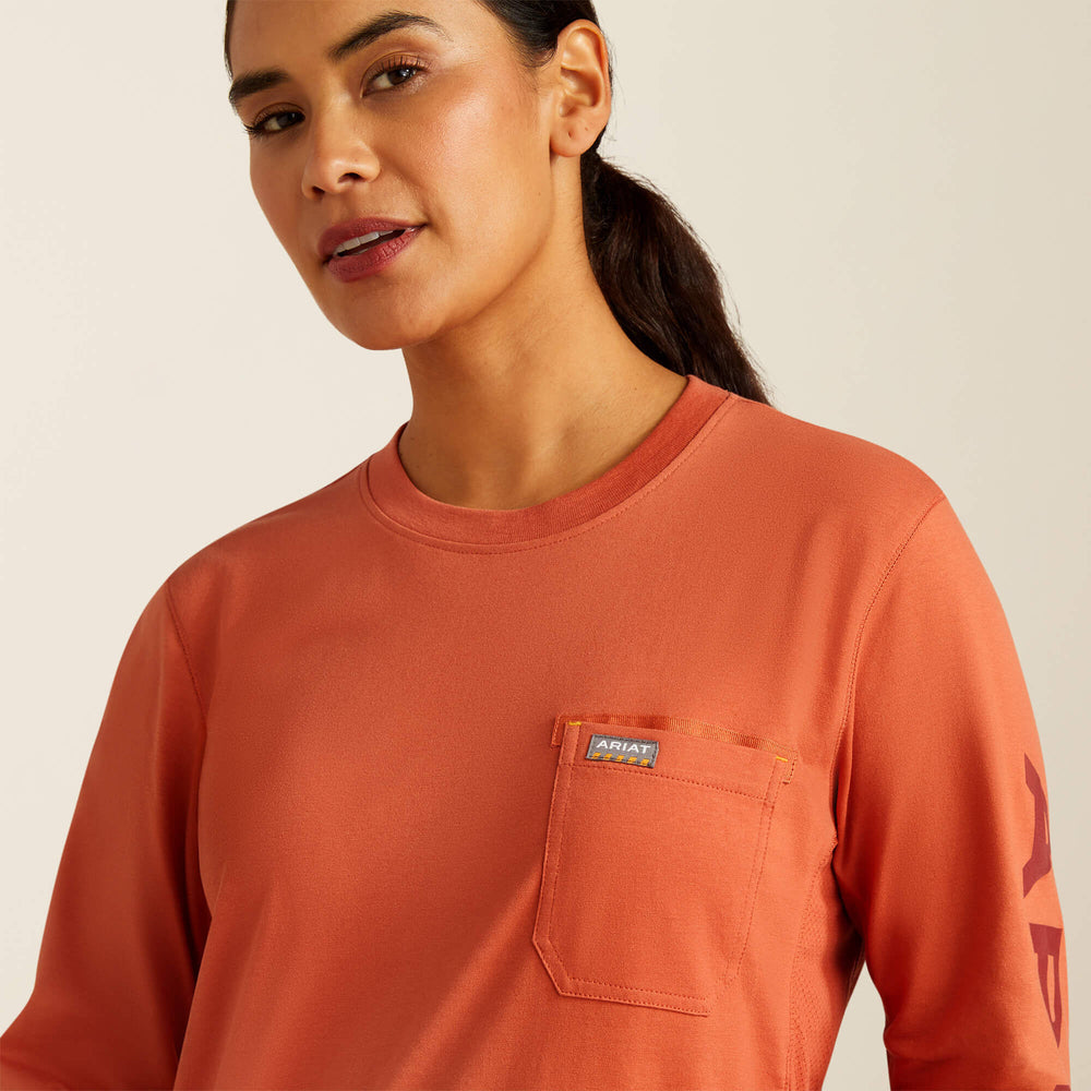 Women Rebar Workman Logo T-Shirt | Ariat for sale