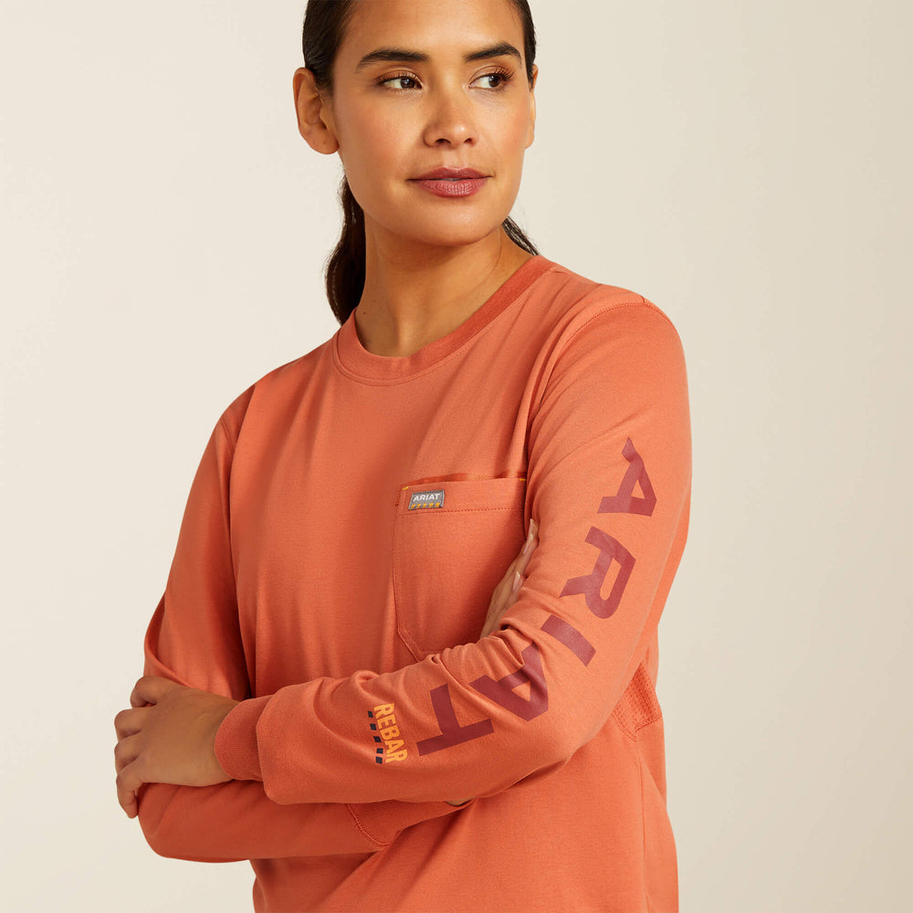 Women Rebar Workman Logo T-Shirt | Ariat for sale