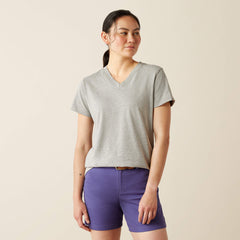 Women Rebar Cotton Strong Standard V-Neck T-Shirt | Ariat near me