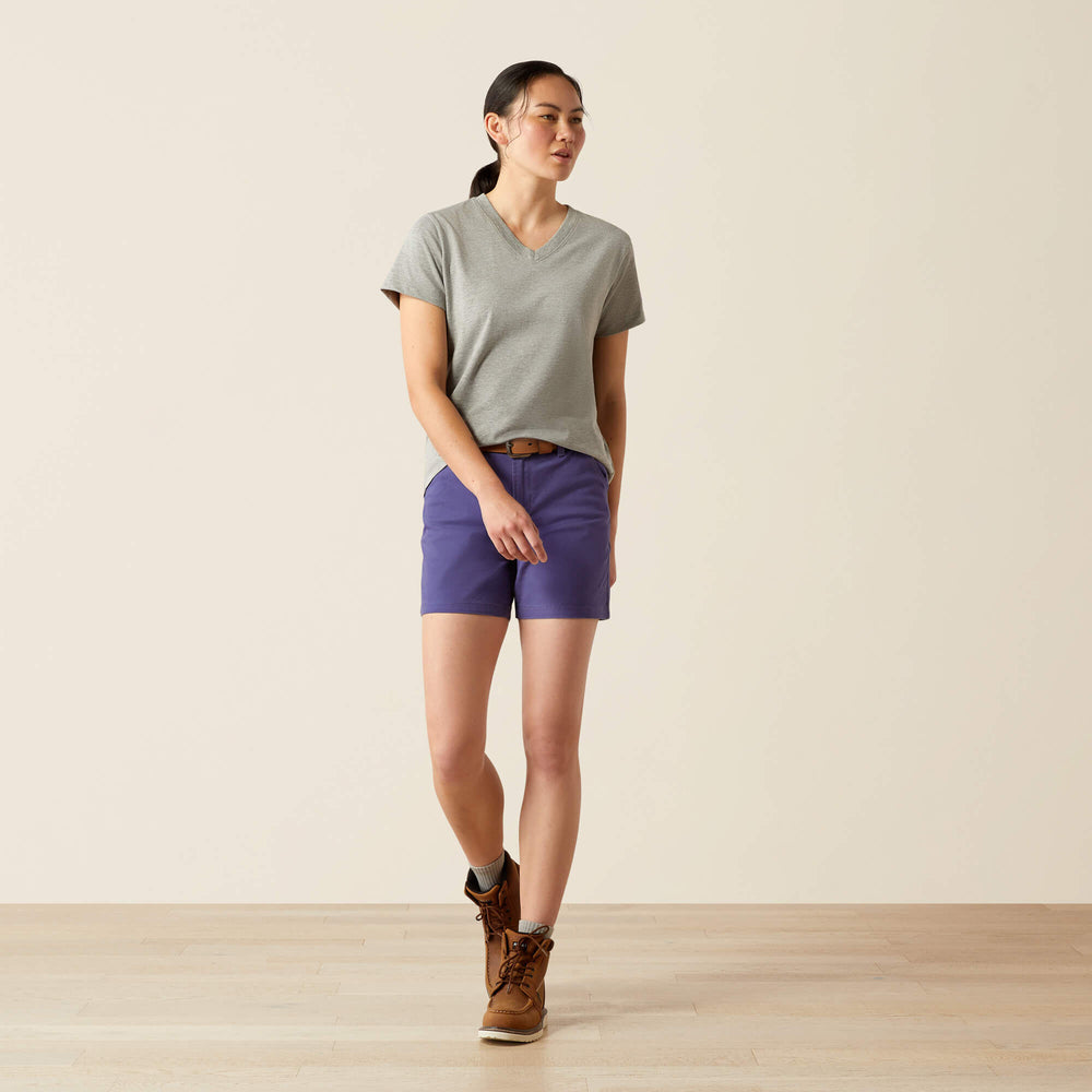Women Rebar Cotton Strong Standard V-Neck T-Shirt | Ariat near me
