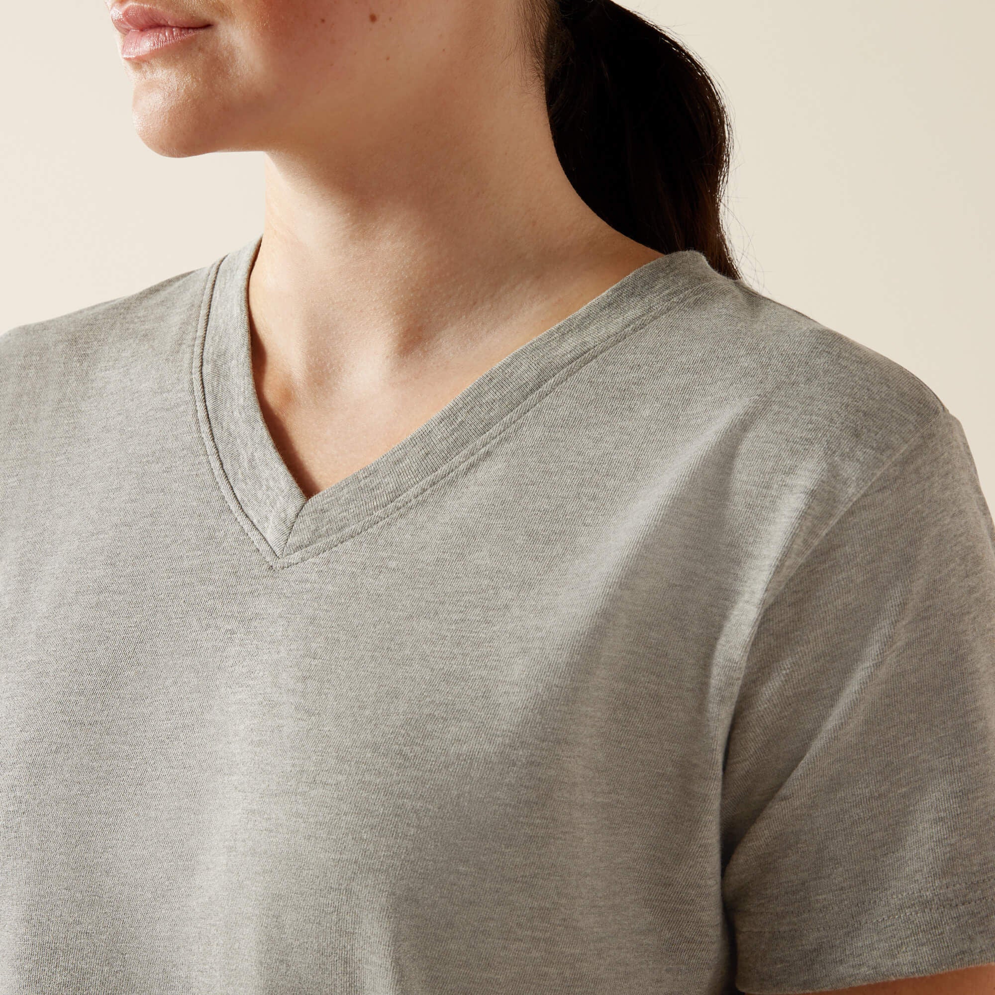Women Rebar Cotton Strong Standard V-Neck T-Shirt | Ariat near me