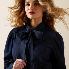 Women|Trends Puff Sleeve Denim Snap Shirt | Ariat on sale