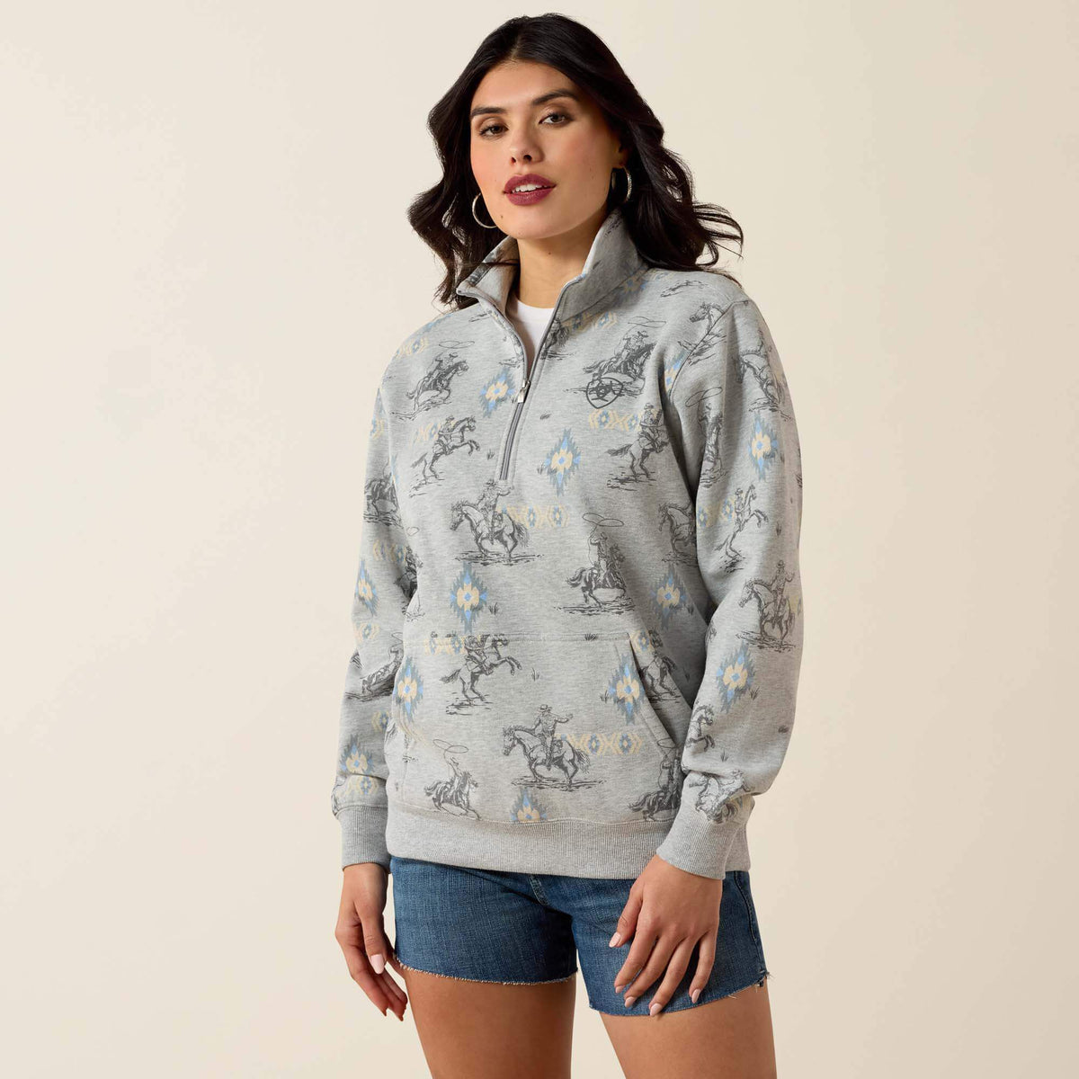 Women Sapphire 1/2 Zip Sweatshirt | Ariat on sale