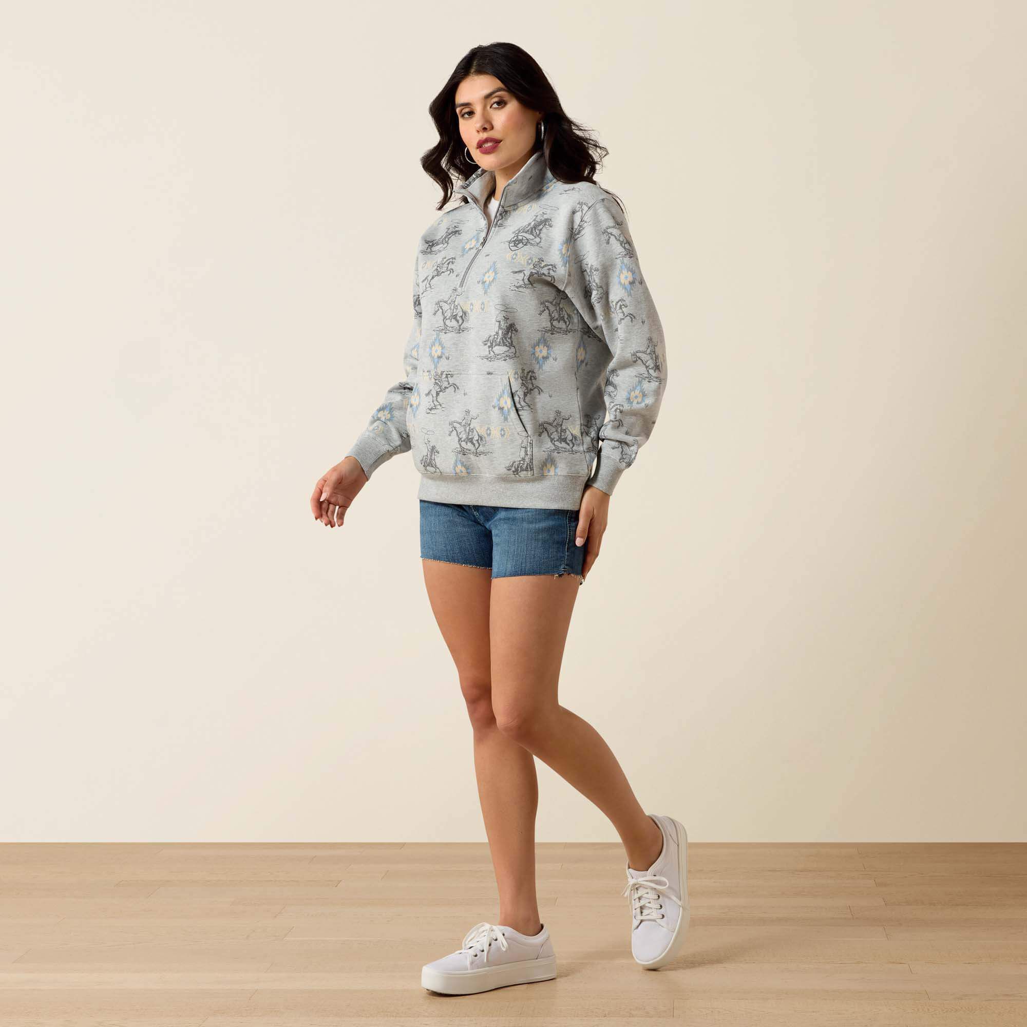 Women Sapphire 1/2 Zip Sweatshirt | Ariat on sale