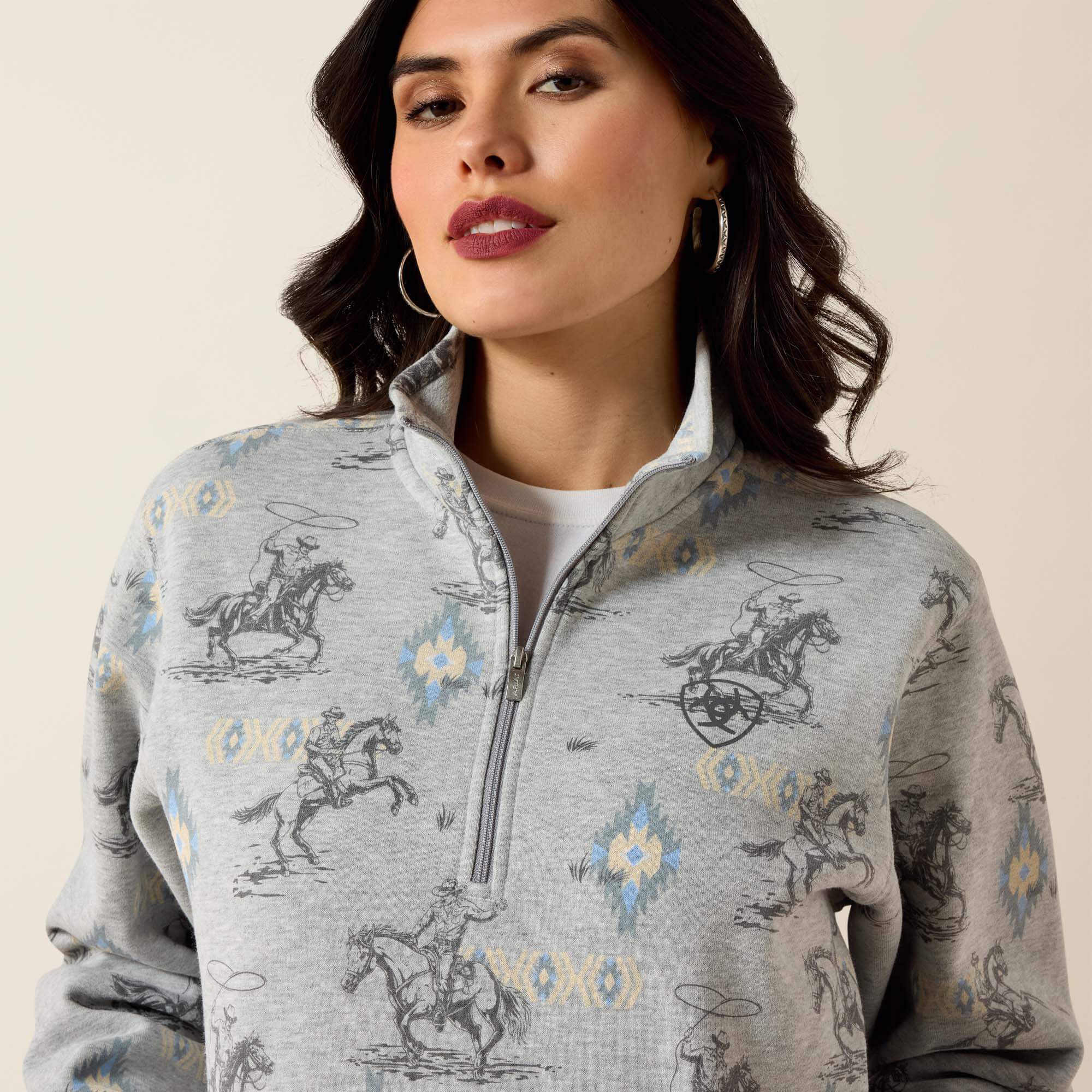Women Sapphire 1/2 Zip Sweatshirt | Ariat on sale