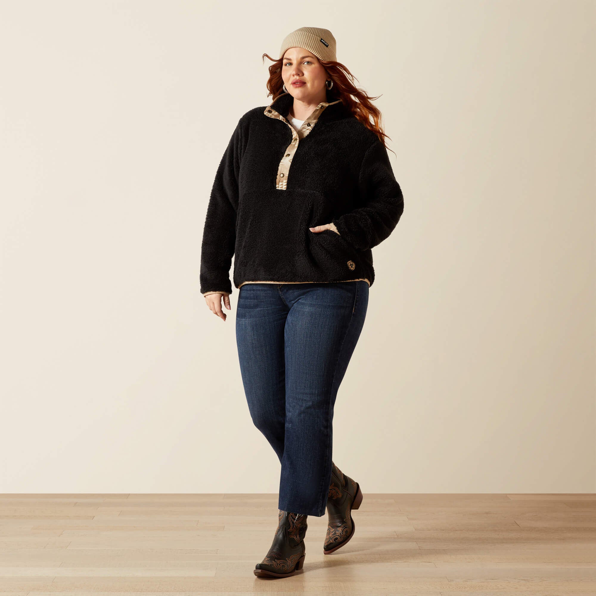 Women Berber Snap Front Sweatshirt | Ariat for sale