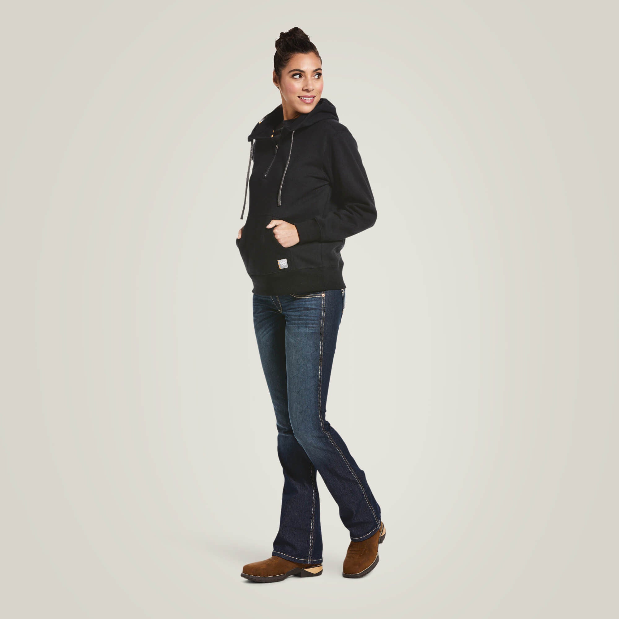 Women Rebar Skill Set 1/2 Zip Hoodie | Ariat