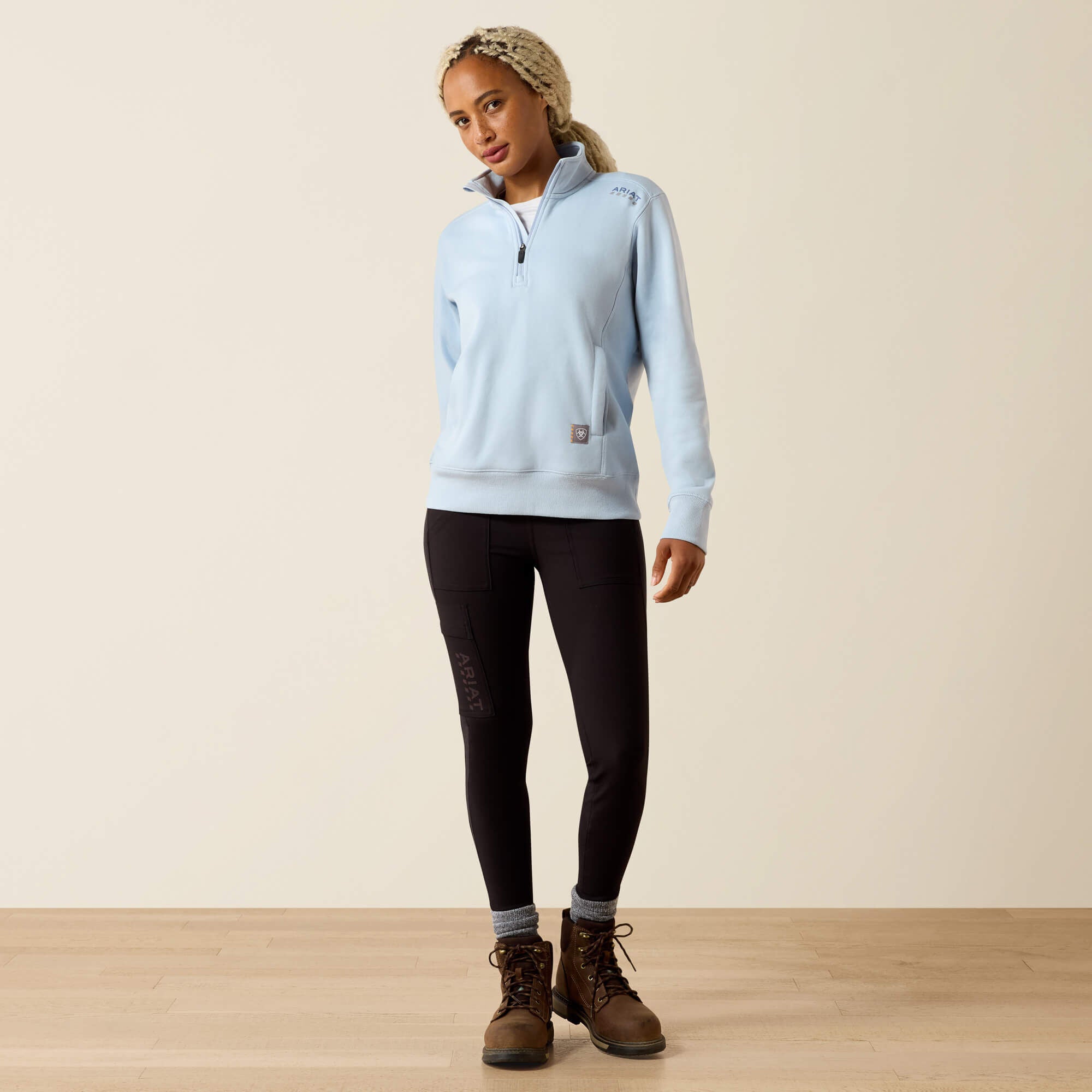 Women Rebar Lightweight Mock 1/2 Zip Sweatshirt | Ariat Outlet