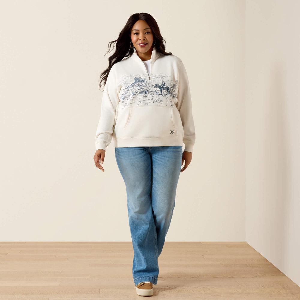 Women Traveler 1/2 Zip Sweatshirt | Ariat