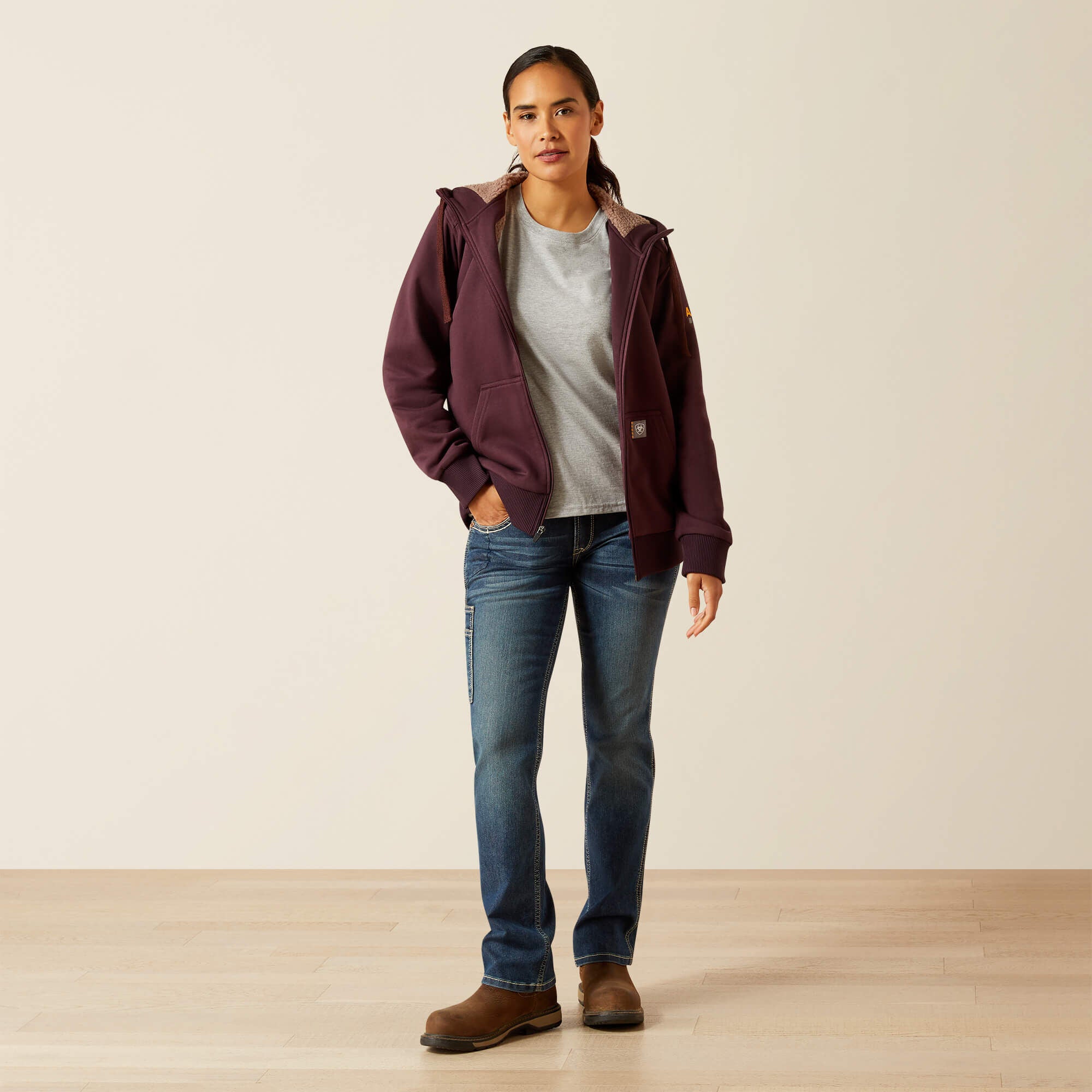 Women Rebar All-Weather Sherpa Full Zip Hoodie | Ariat near me