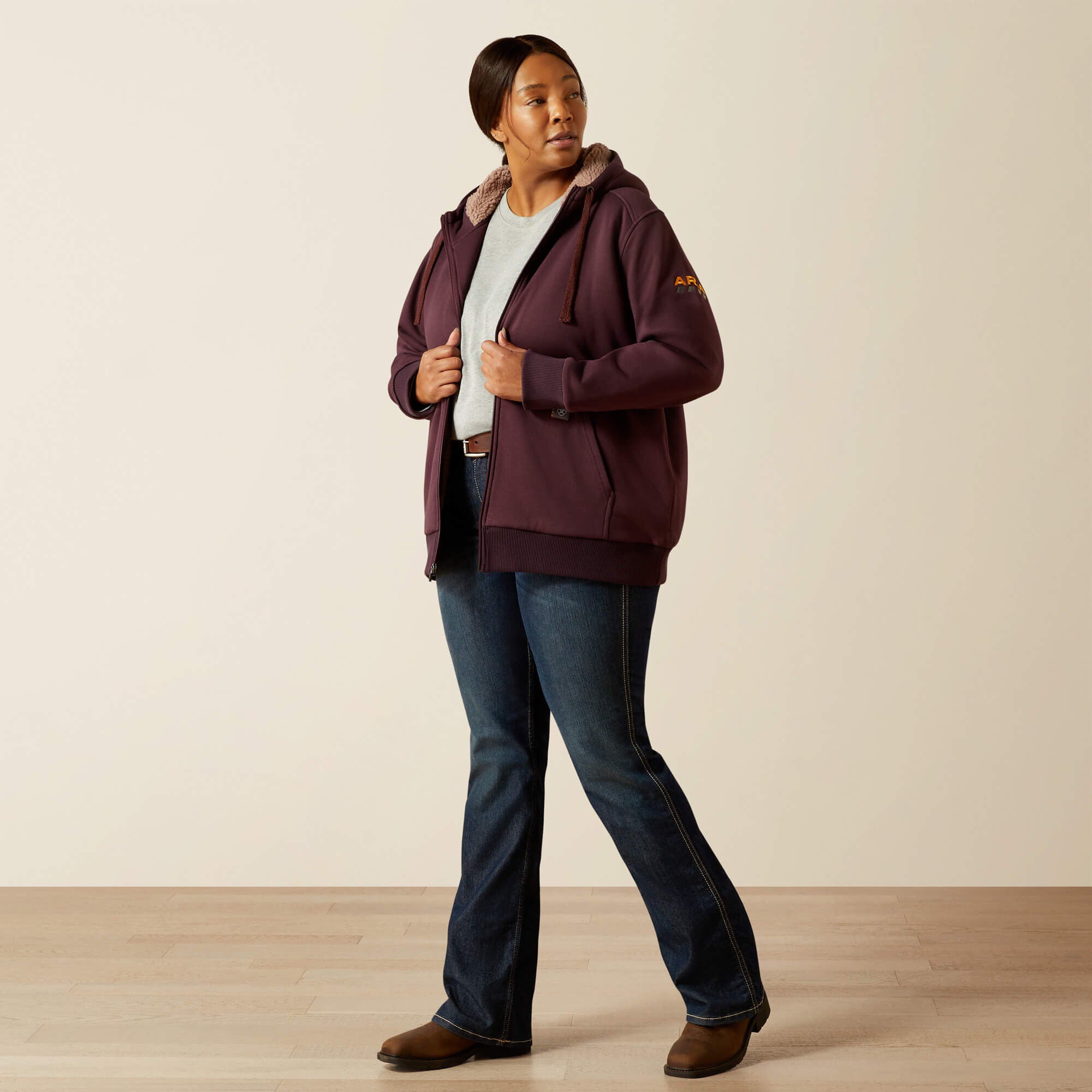 Women Rebar All-Weather Sherpa Full Zip Hoodie | Ariat near me