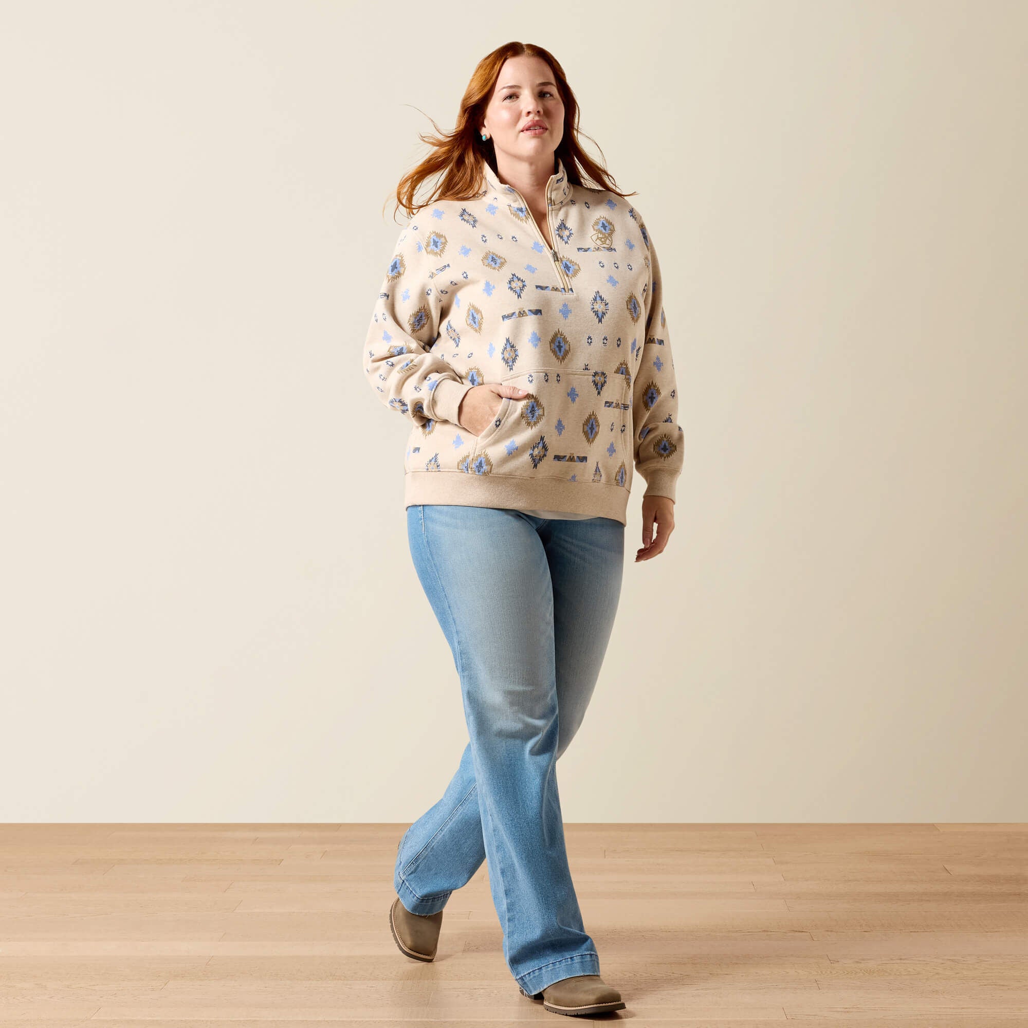 Women Sapphire 1/2 Zip Sweatshirt | Ariat on sale