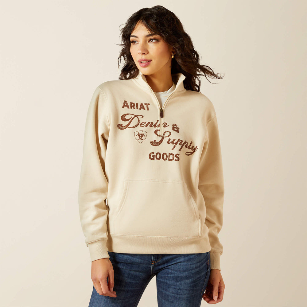 Women Denim and Supply 1/2 Zip Sweatshirt | Ariat us