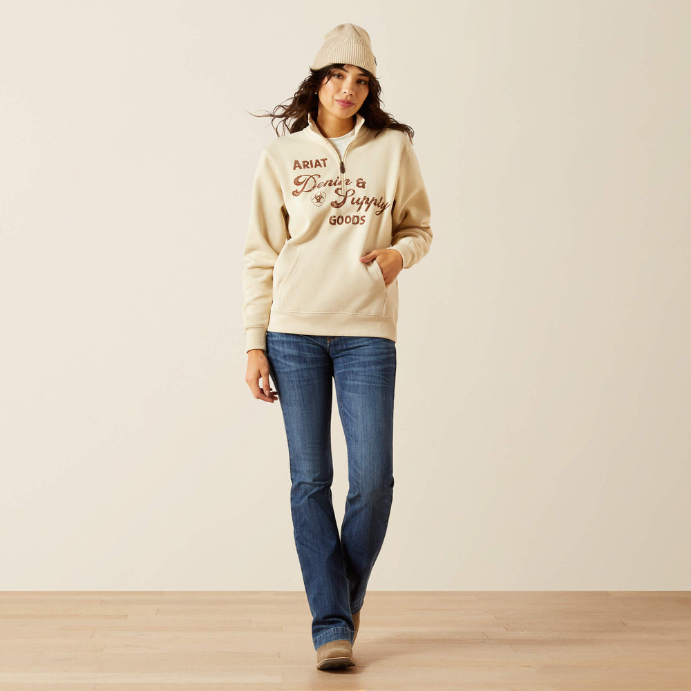 Women Denim and Supply 1/2 Zip Sweatshirt | Ariat us